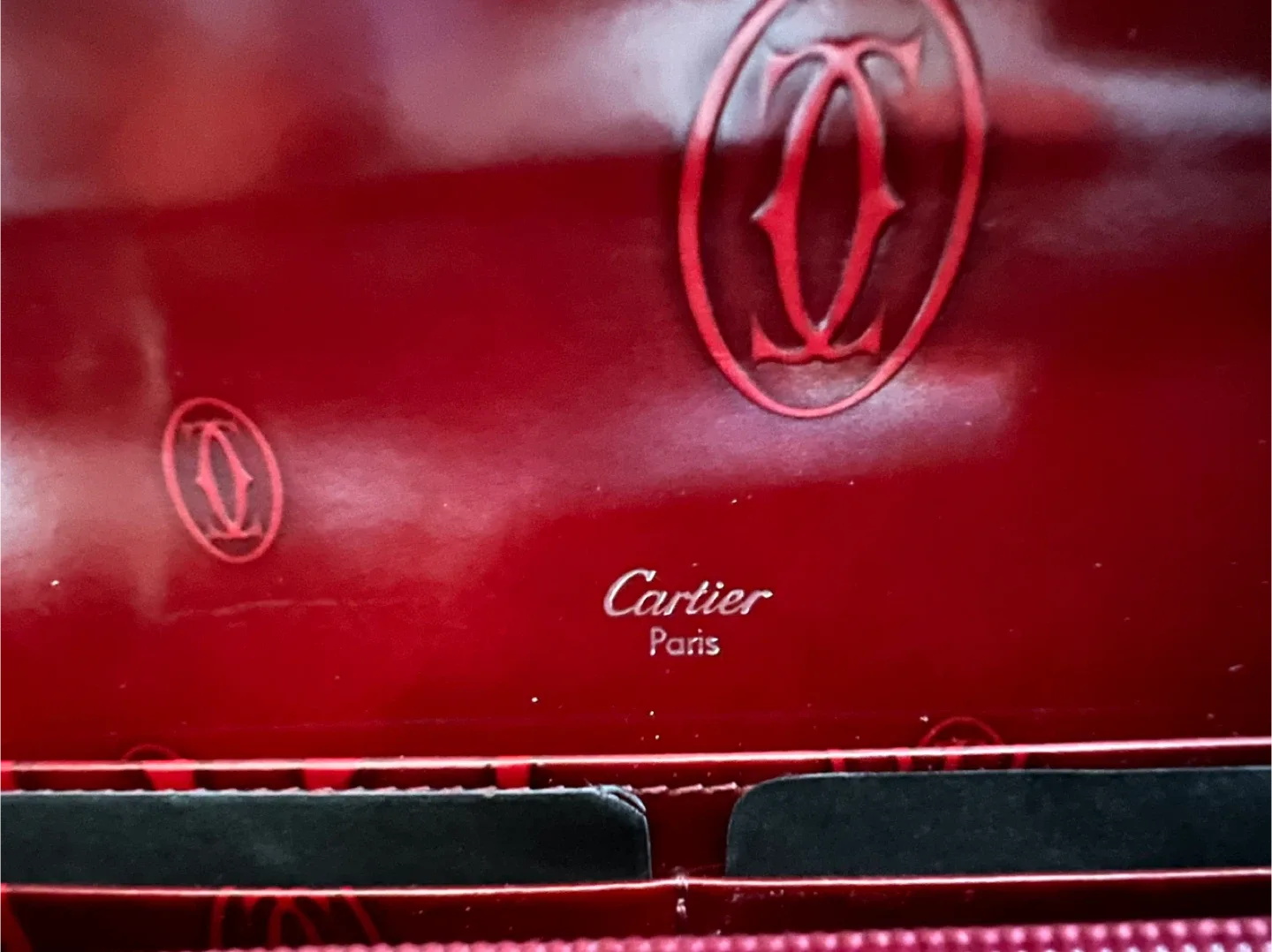 Cartier Red Patent Leather Wallet image indicator(7)
