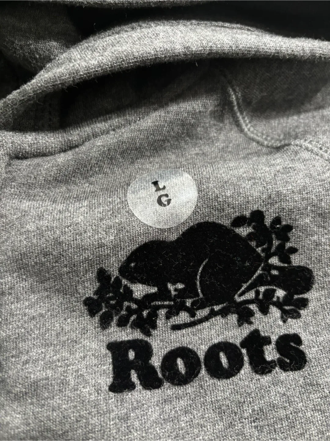 NEW Roots Kids Grey Zip-Up Hoodie - Size L (9-10 Yrs) image indicator(2)