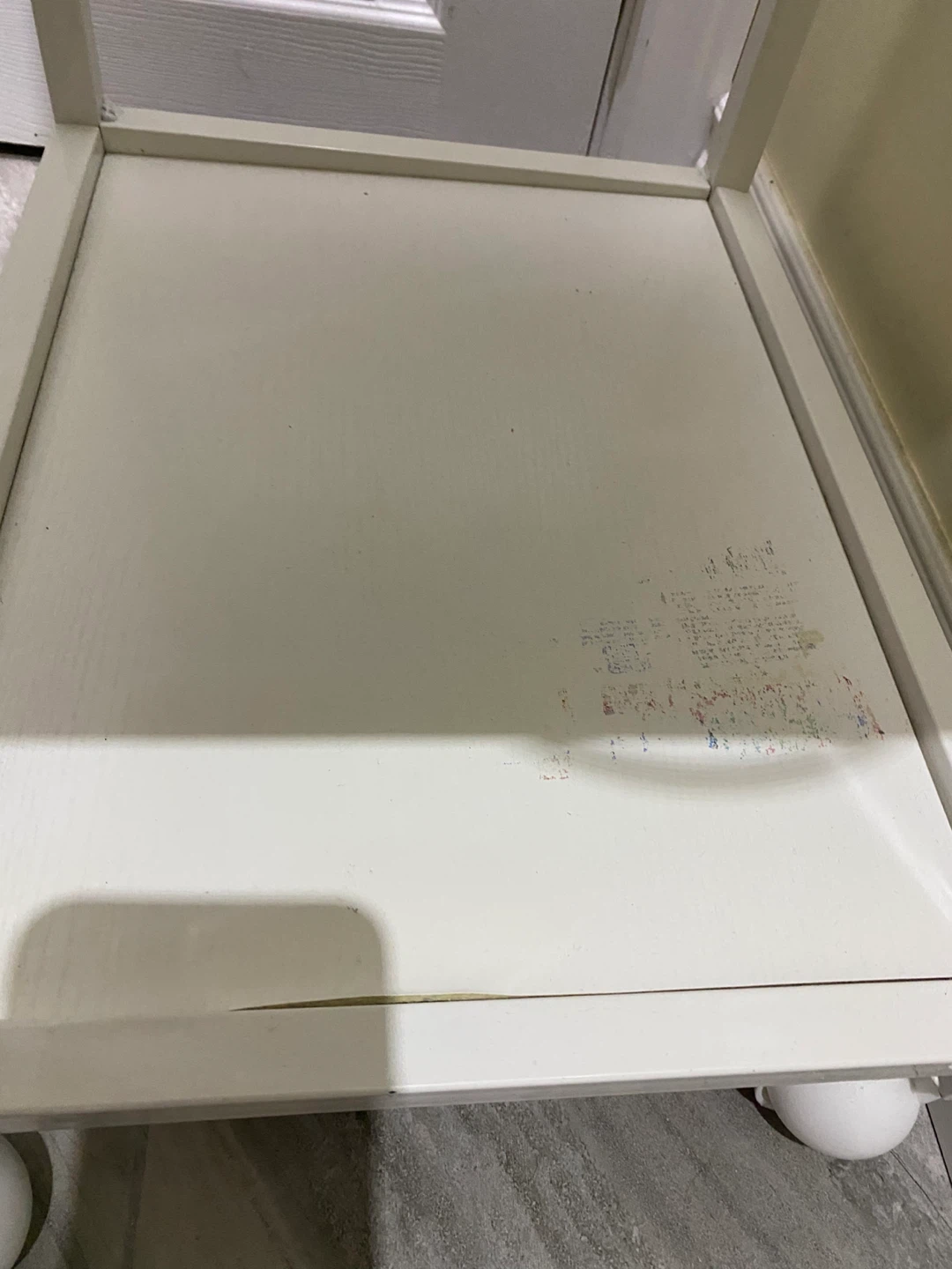 White Metal Rolling Cart - photo 3