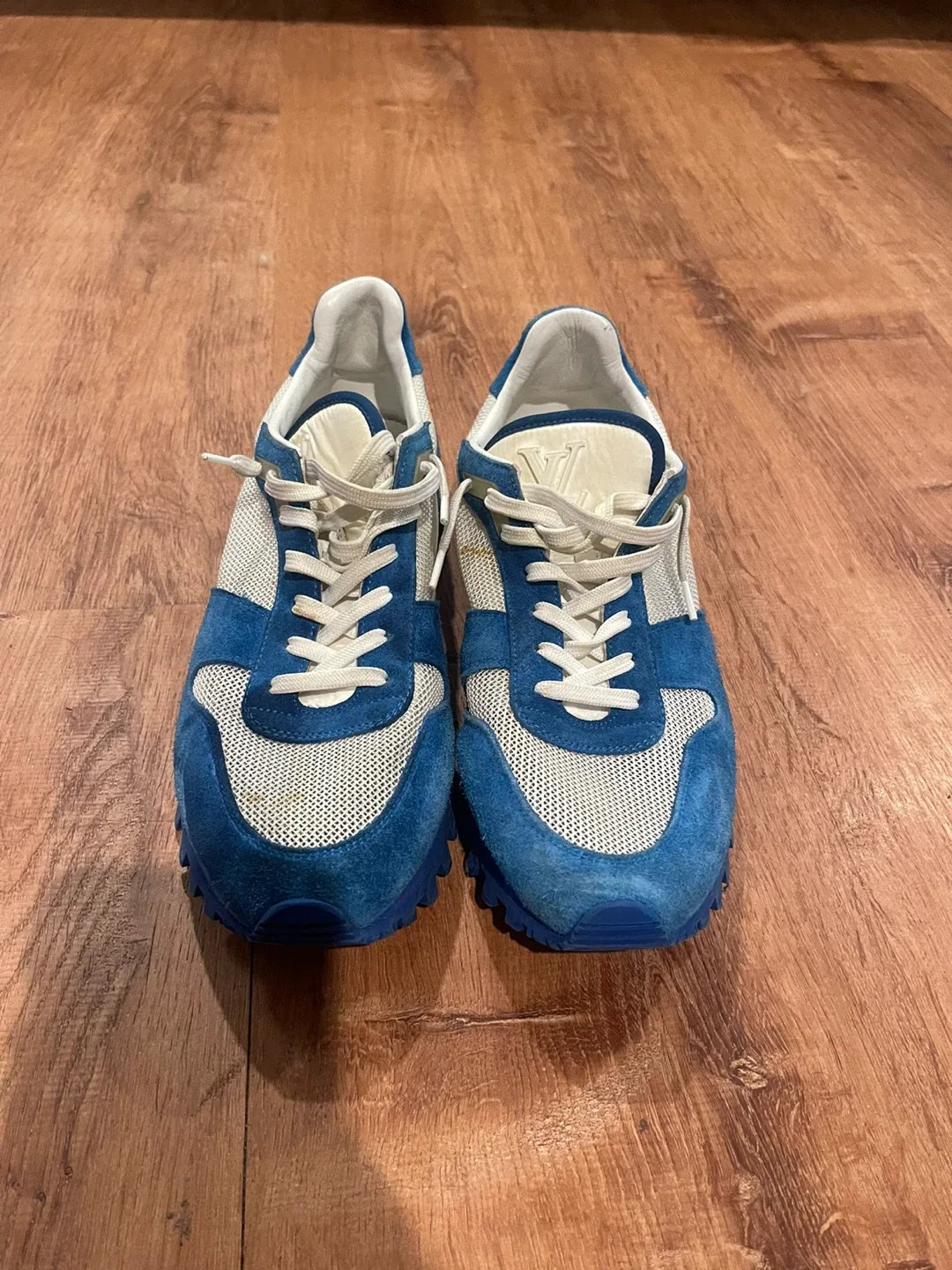 Louis Vuitton Blue Suede Runner Size 9 image indicator(2)