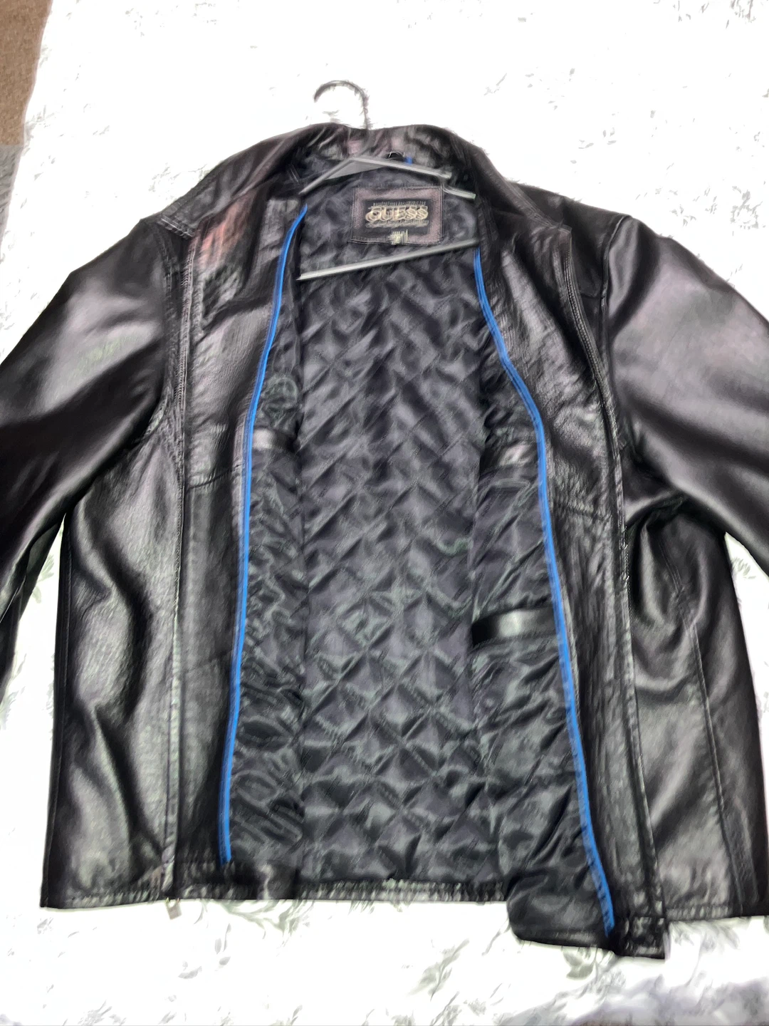 Guess Genuine Leather Jacket, Black, XL - photo 4