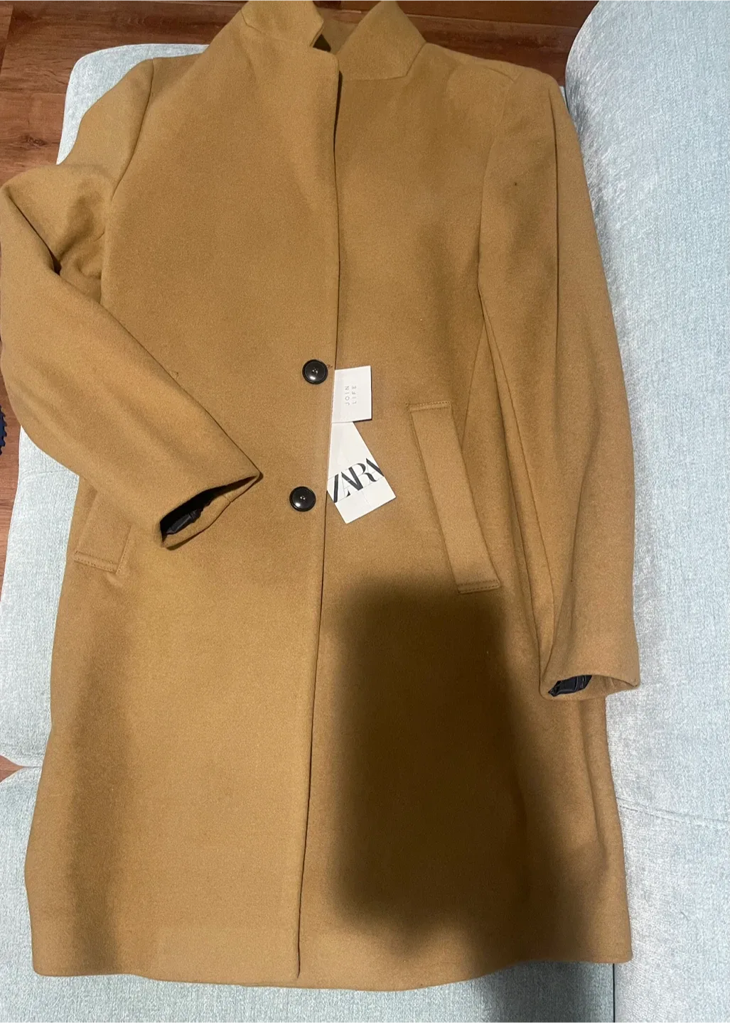 Men’s Zara Wool Blend Coat - Size S image indicator(2)