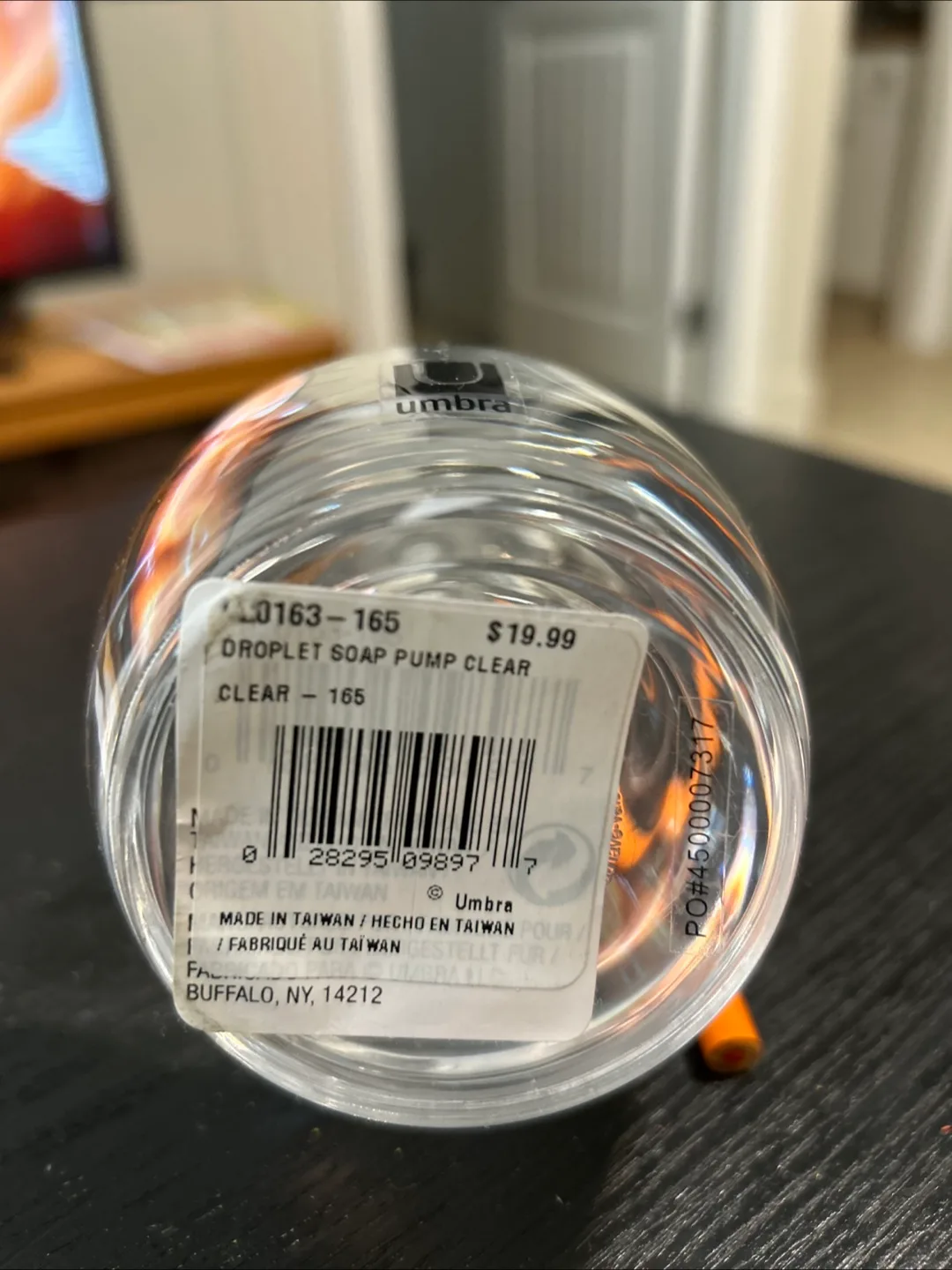 Umbra Droplet Soap Pump - Clear image indicator(2)