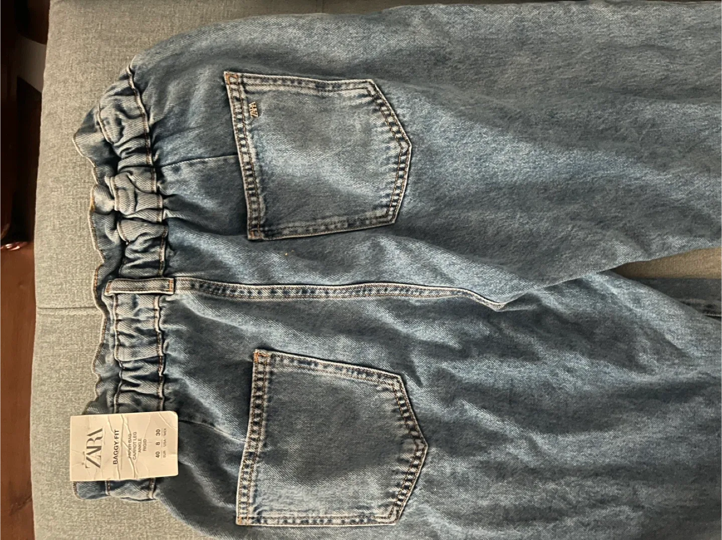 New Zara Baggy Fit Jeans - Size 6 image indicator(2)