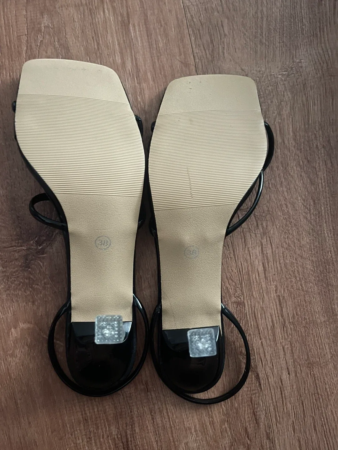 Black Strappy Heels - Size 8 image indicator(3)