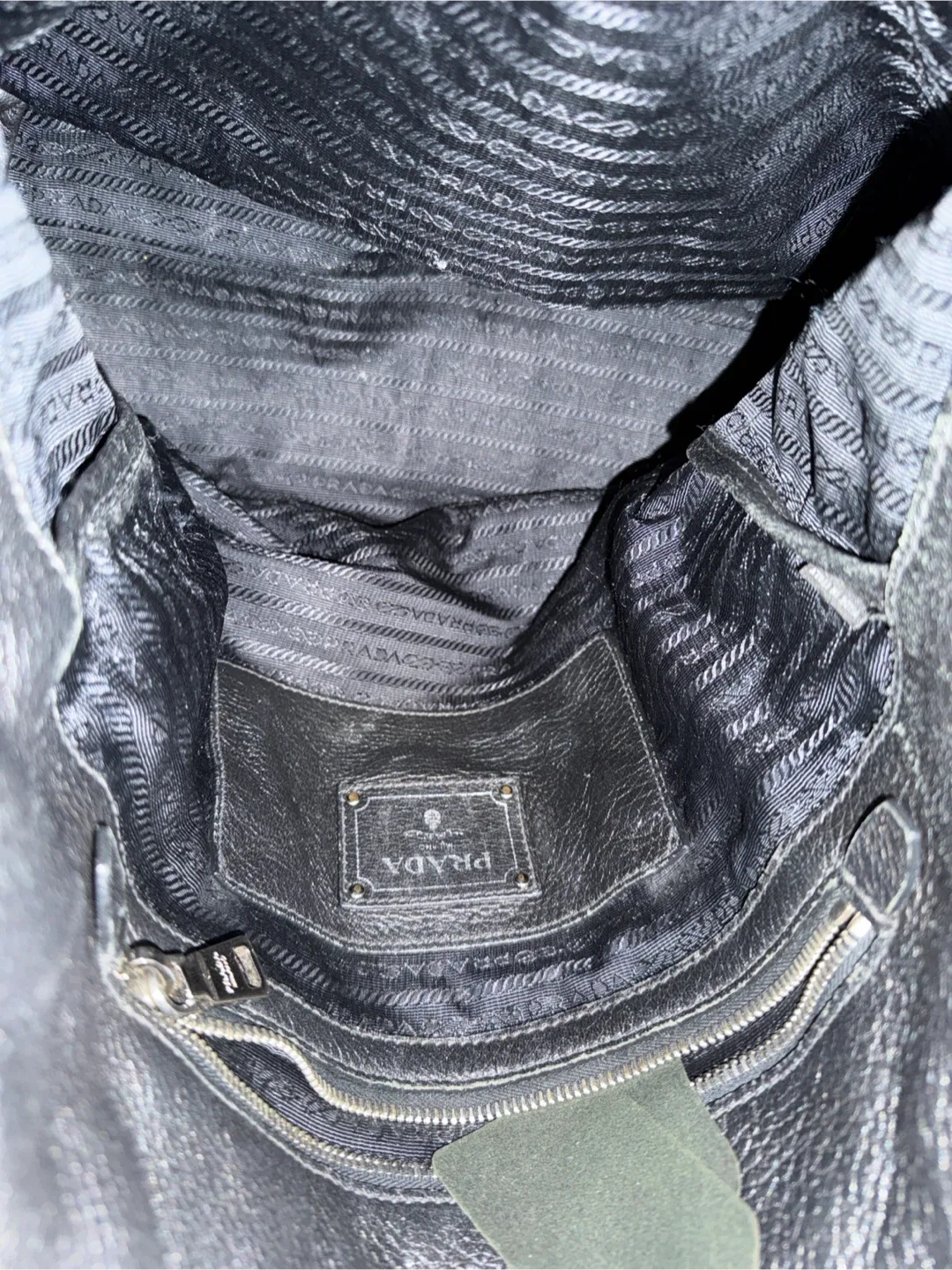 Prada Classic Black Leather Tote — Authentic & Gently Used image indicator(4)