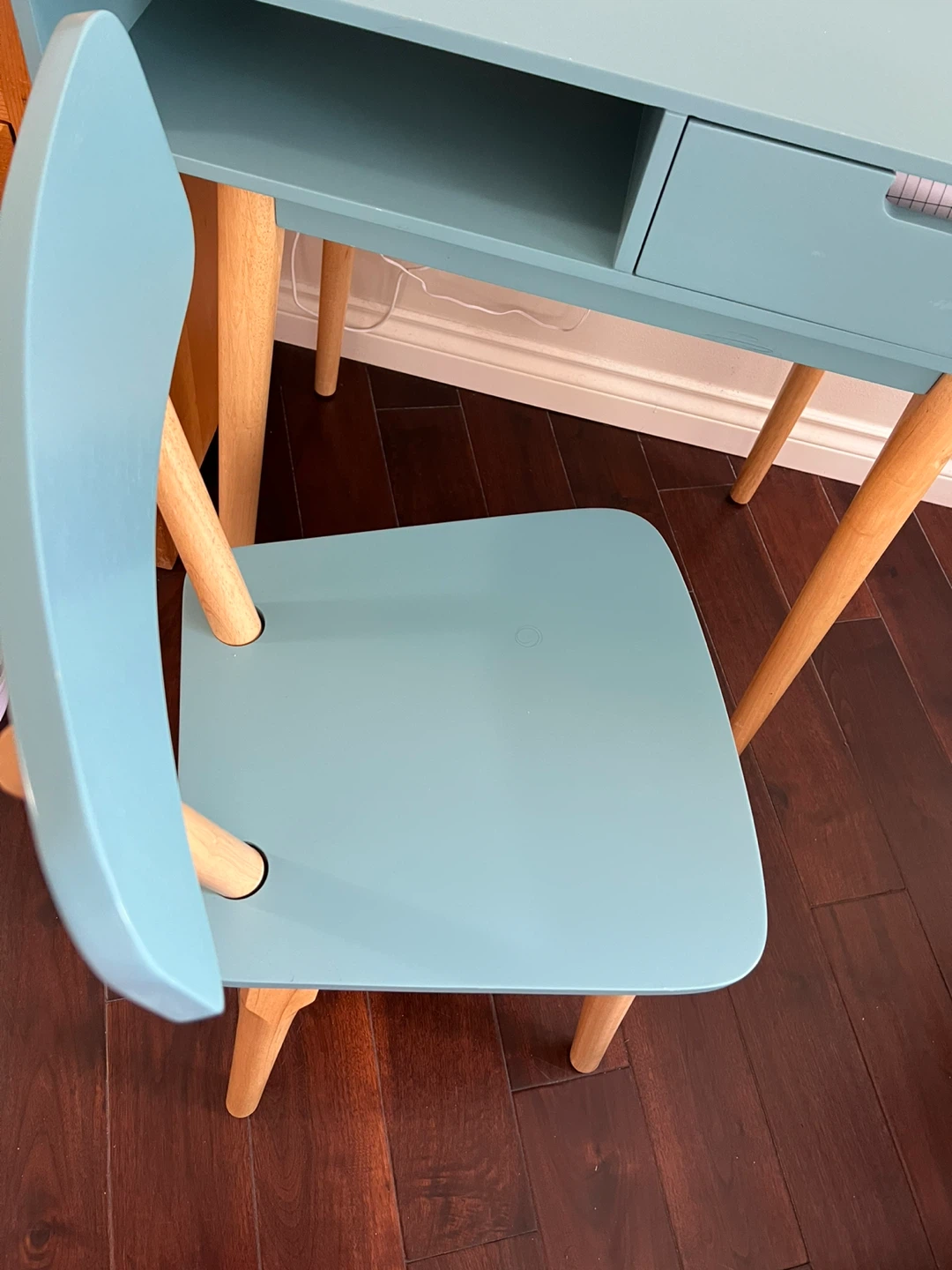 Blue Desk and Chair Set - photo 2