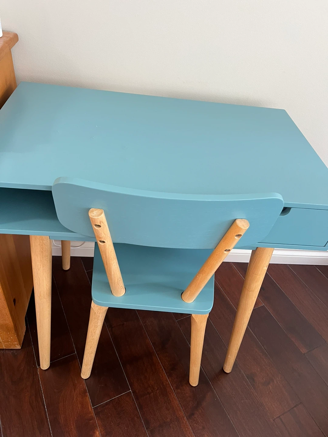 Blue Desk and Chair Set