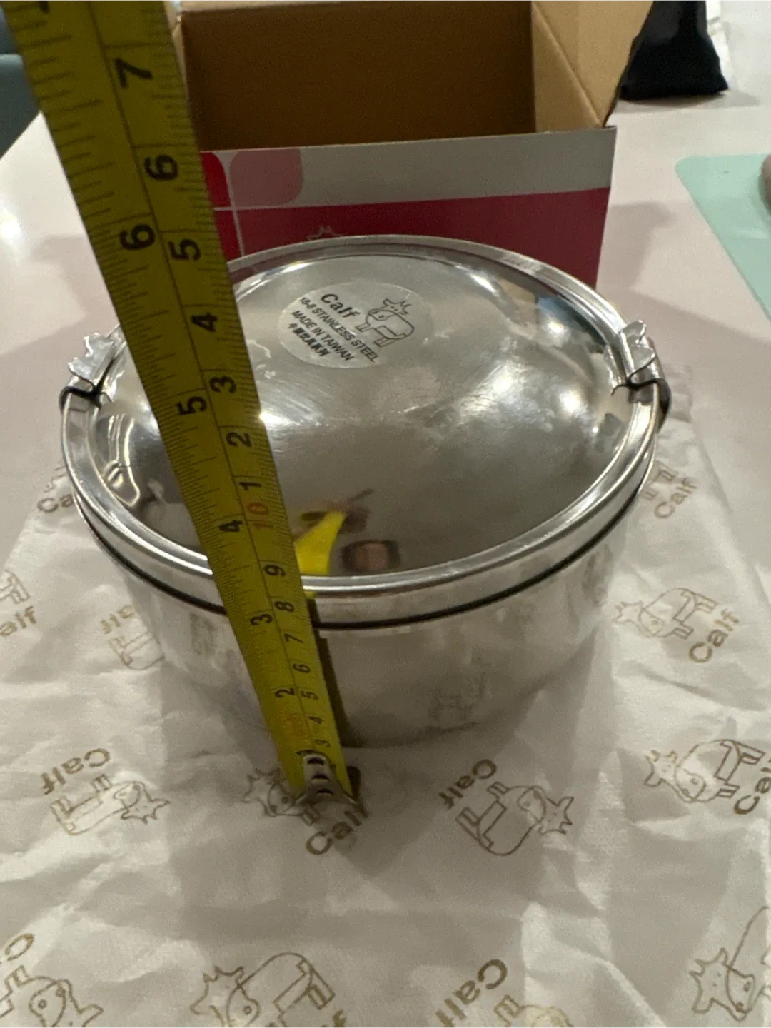 Calf Stainless Steel Food Container with Box image indicator(3)