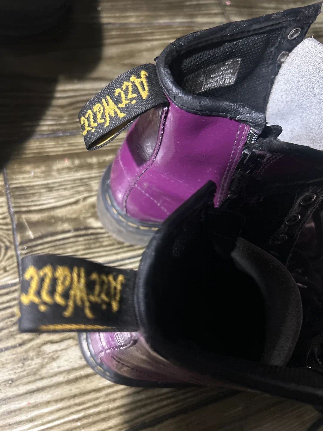 Dr. Martens Delaney Purple Boots - Youth Size 3 image indicator(2)