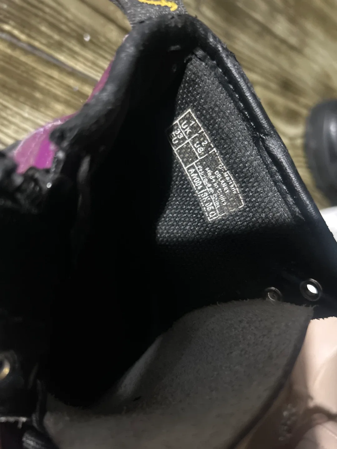 Dr. Martens Delaney Purple Boots - Youth Size 3 image indicator(3)