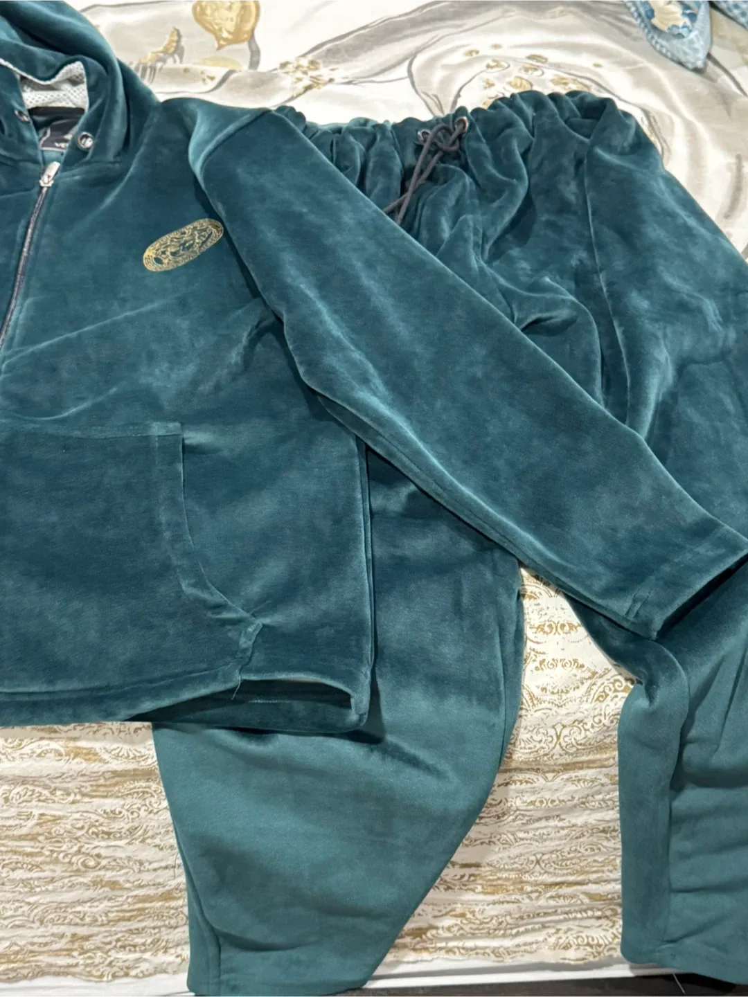 Versace Velour Tracksuit - Green image indicator(7)