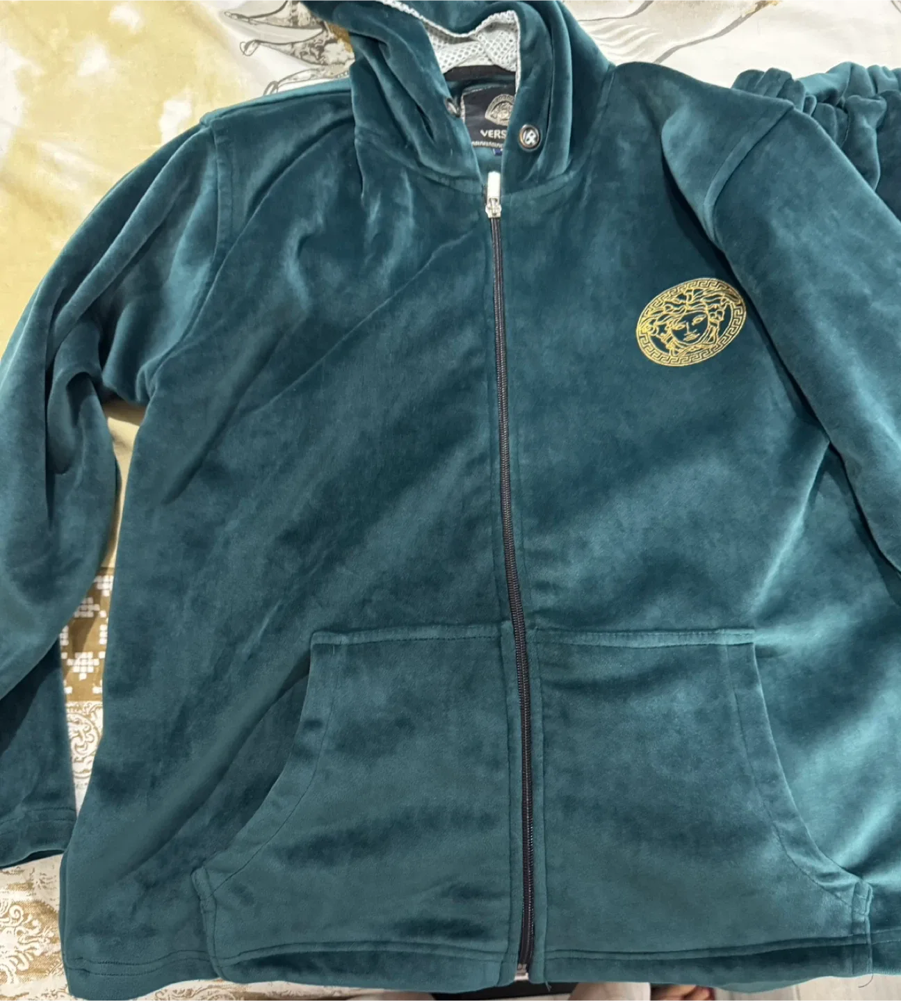 Versace Velour Tracksuit - Green image indicator(5)