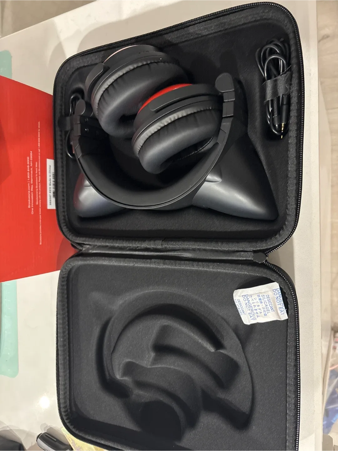 Brookstone Cat Ear Headphones - Red image indicator(3)