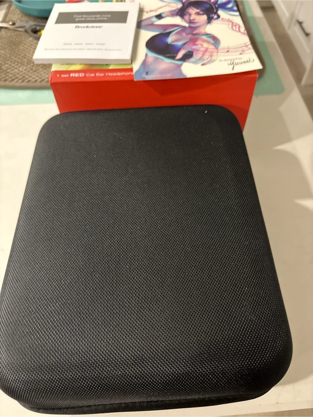 Brookstone Cat Ear Headphones - Red image indicator(2)