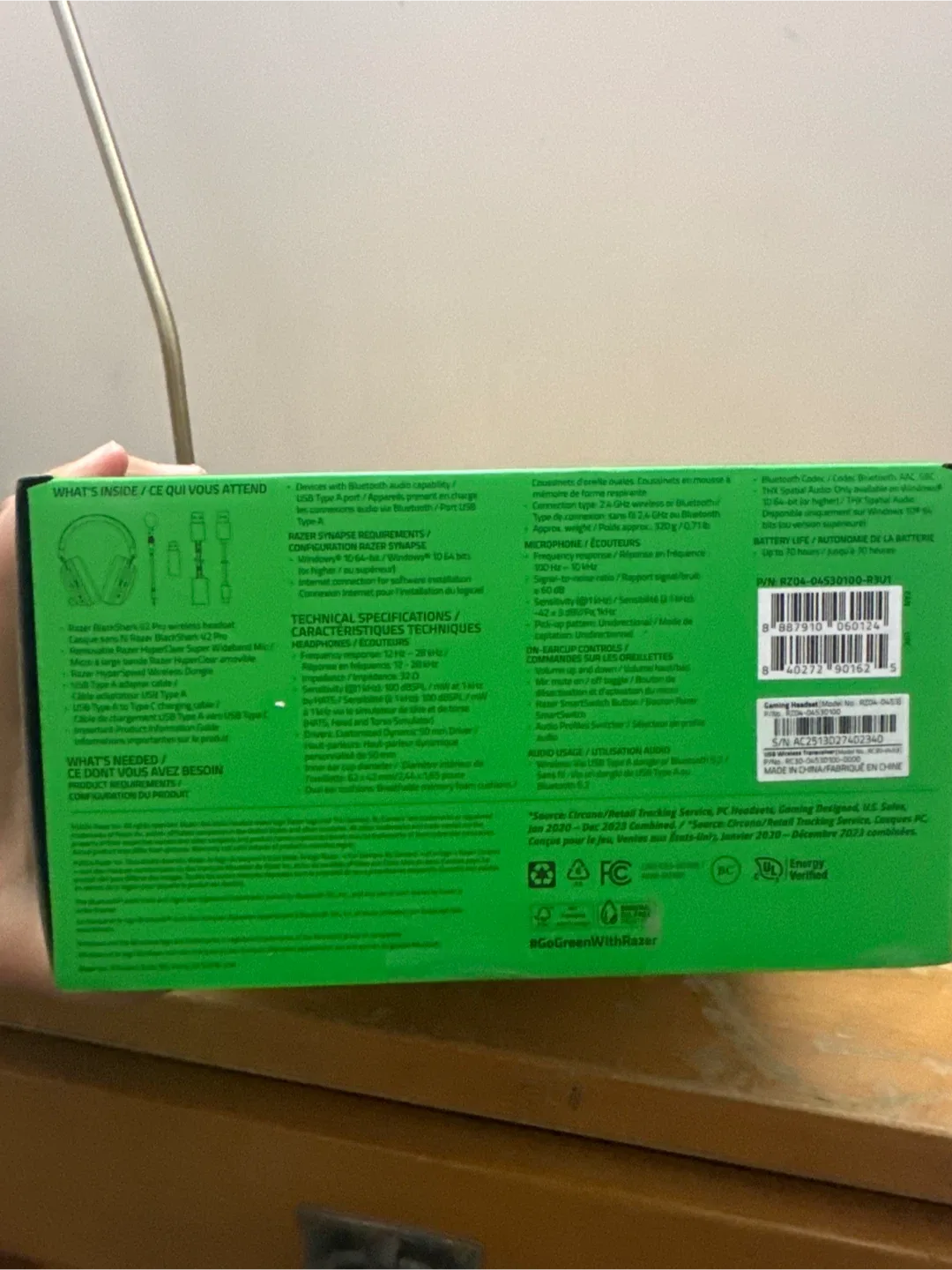 Razer Blackshark V2 Pro Wireless Esports Headset - New image indicator(5)