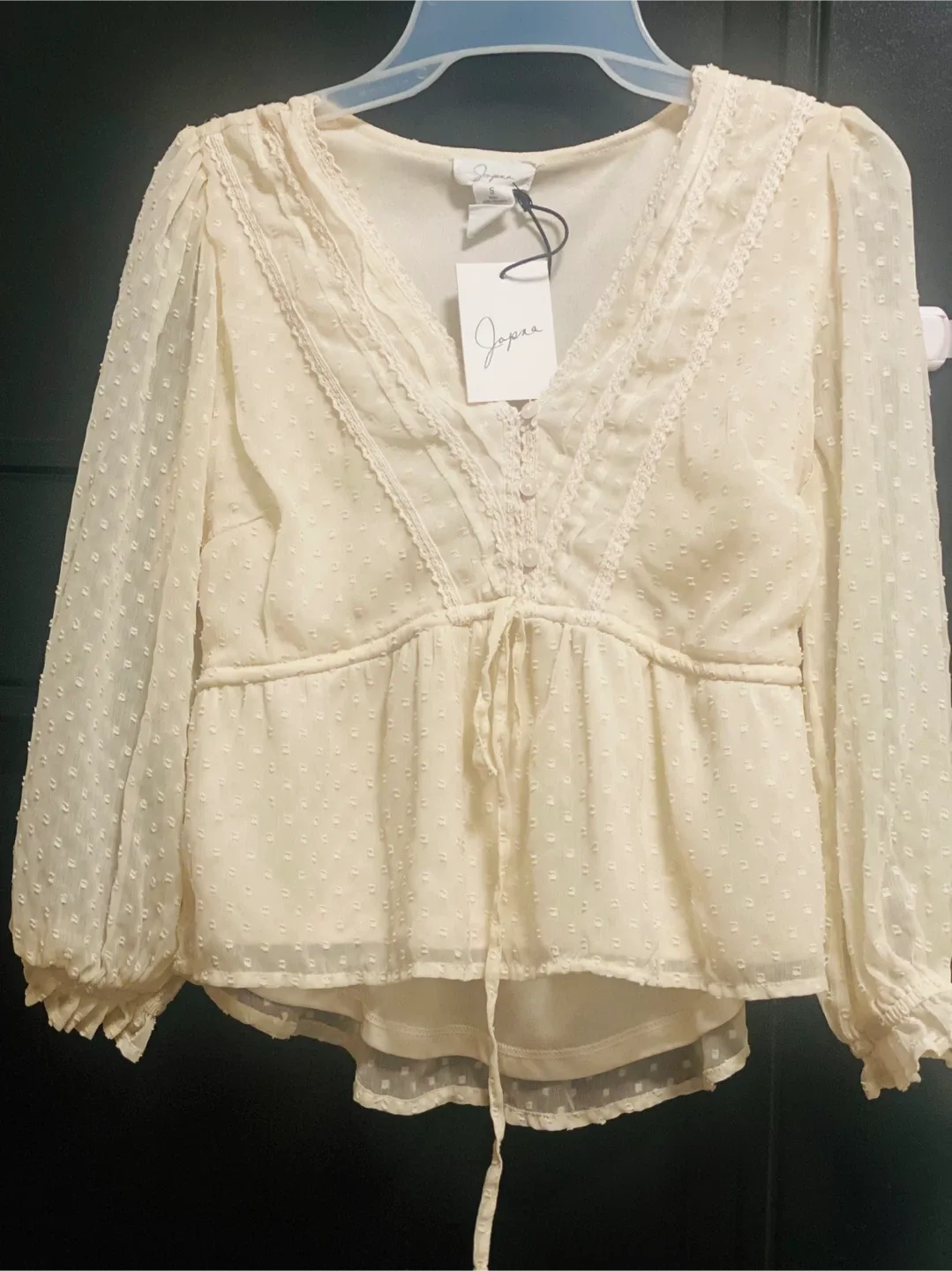 Japra Cream Blouse - Size S thumbnail
