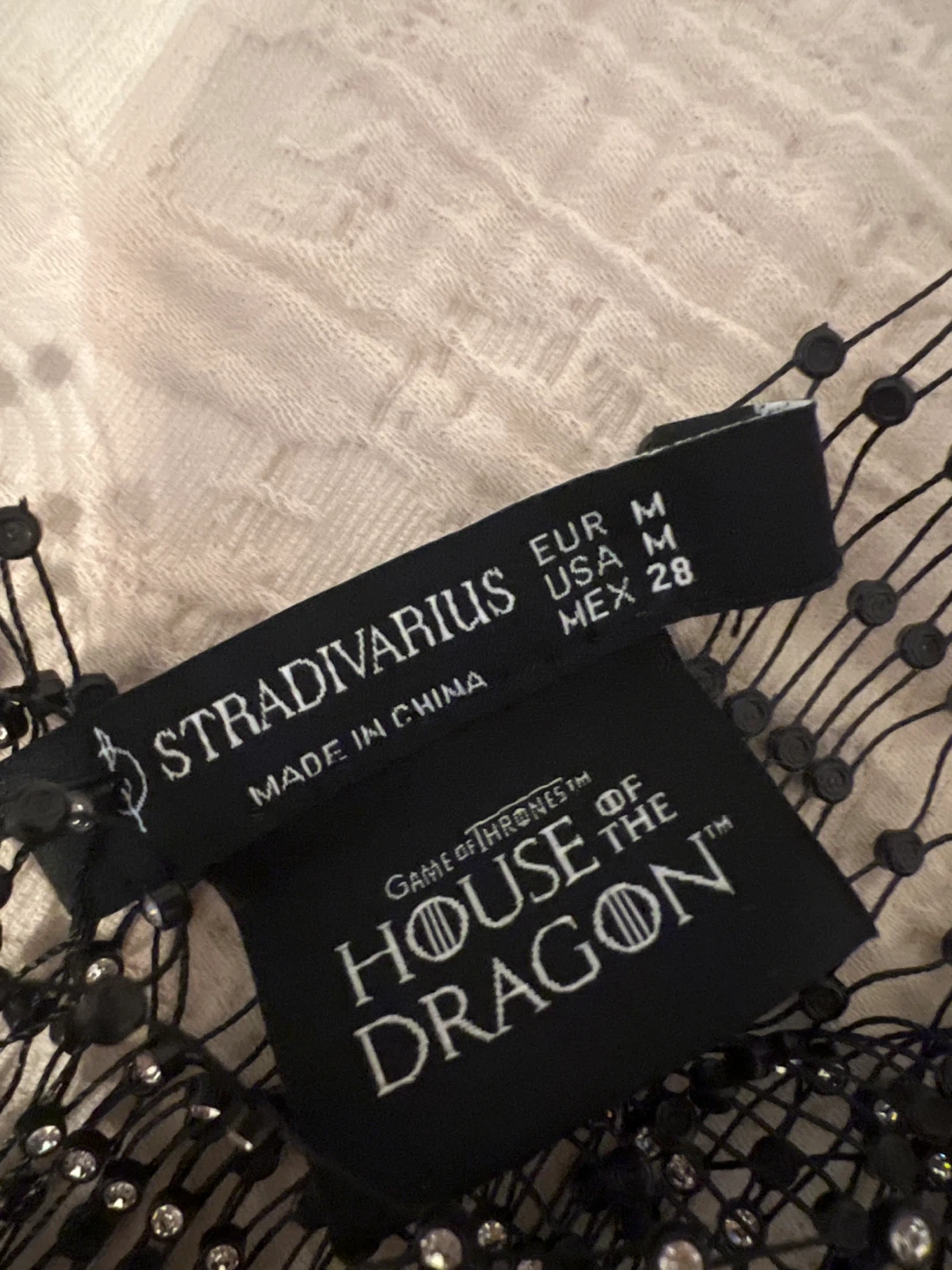 Stradivarius House of the Dragon Mesh Dress - Size M - photo 3