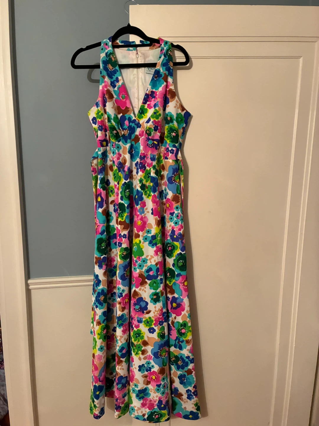 Vintage Nancy G Floral Maxi Dress