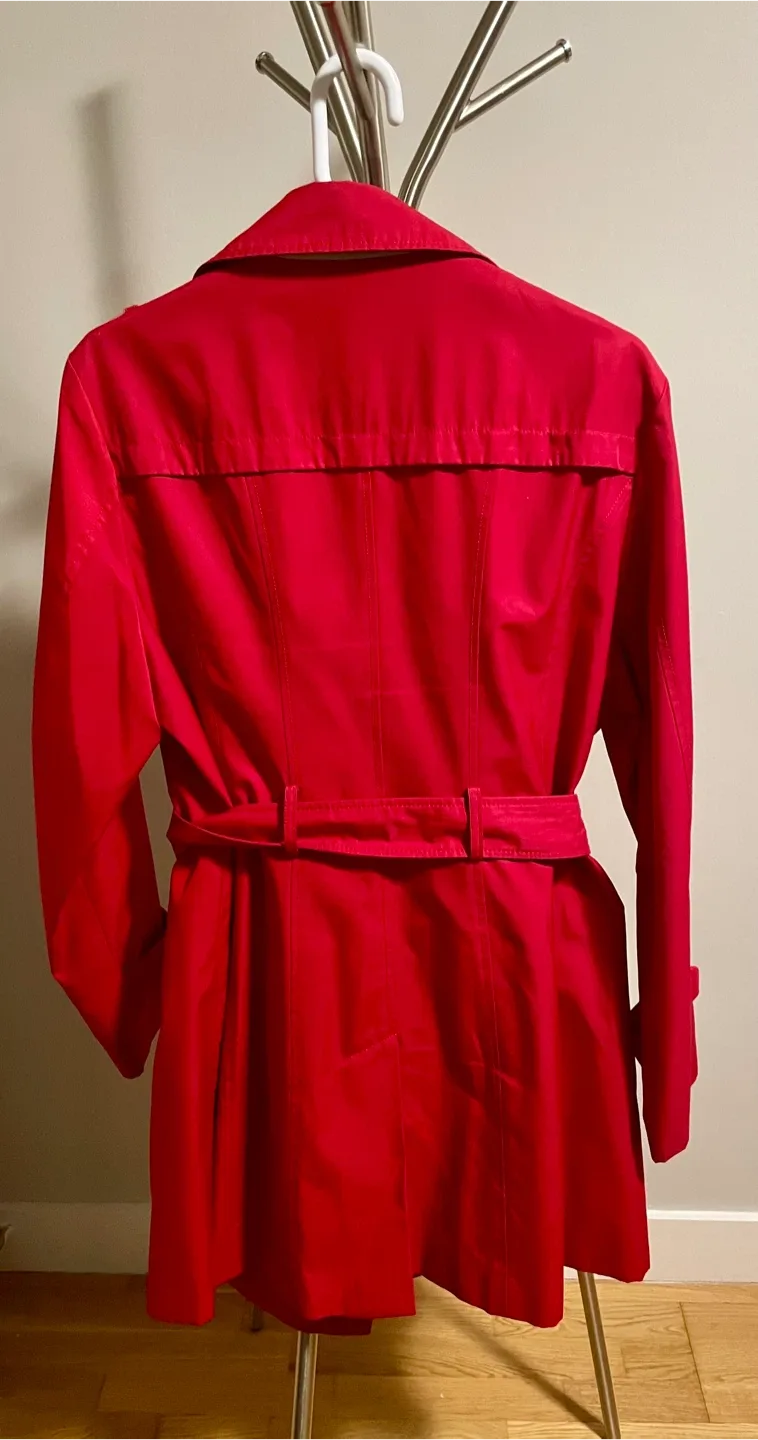 Jones New York Red Trench Coat XL/TG image indicator(3)
