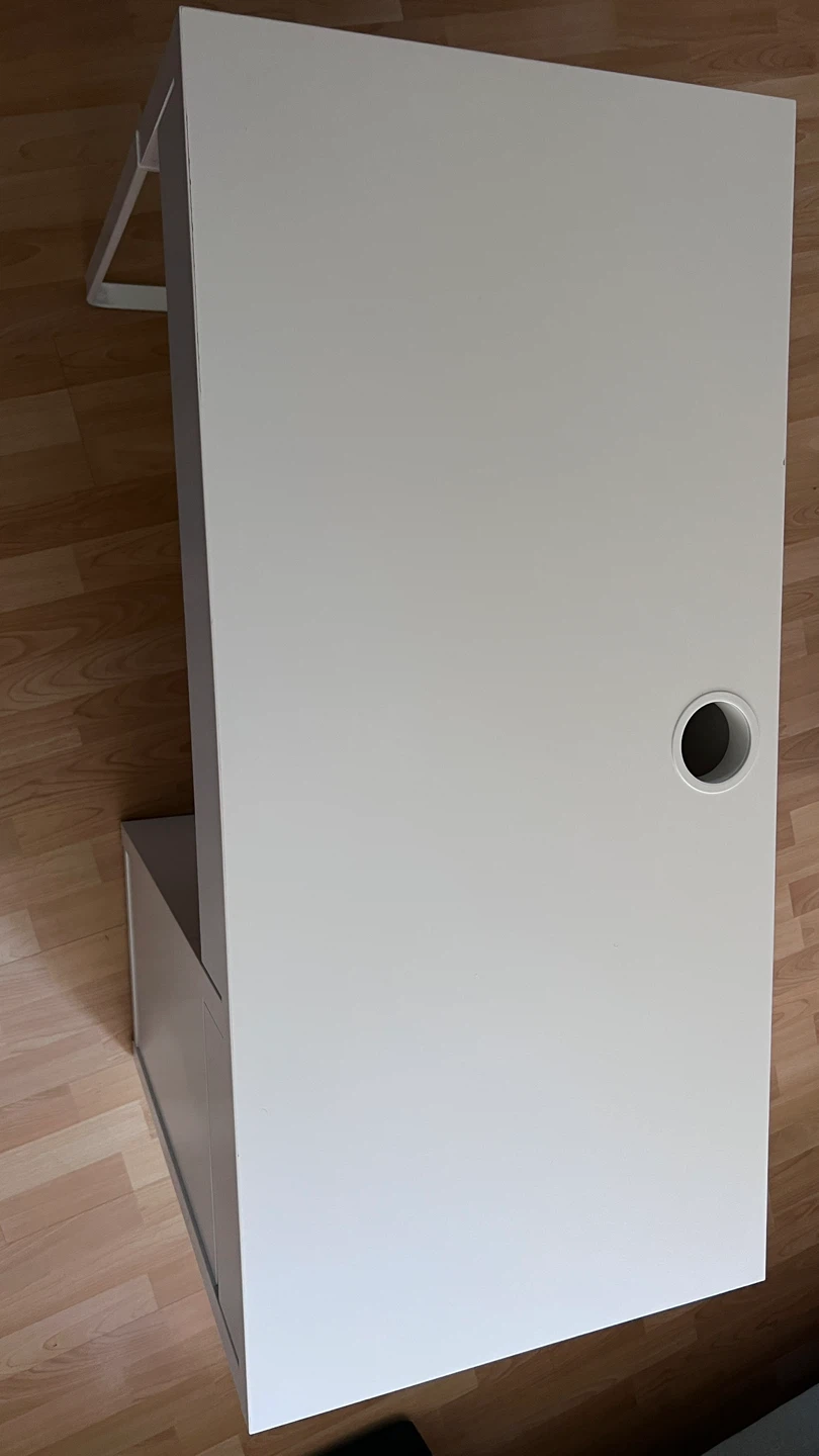 IKEA White Desk with Storage