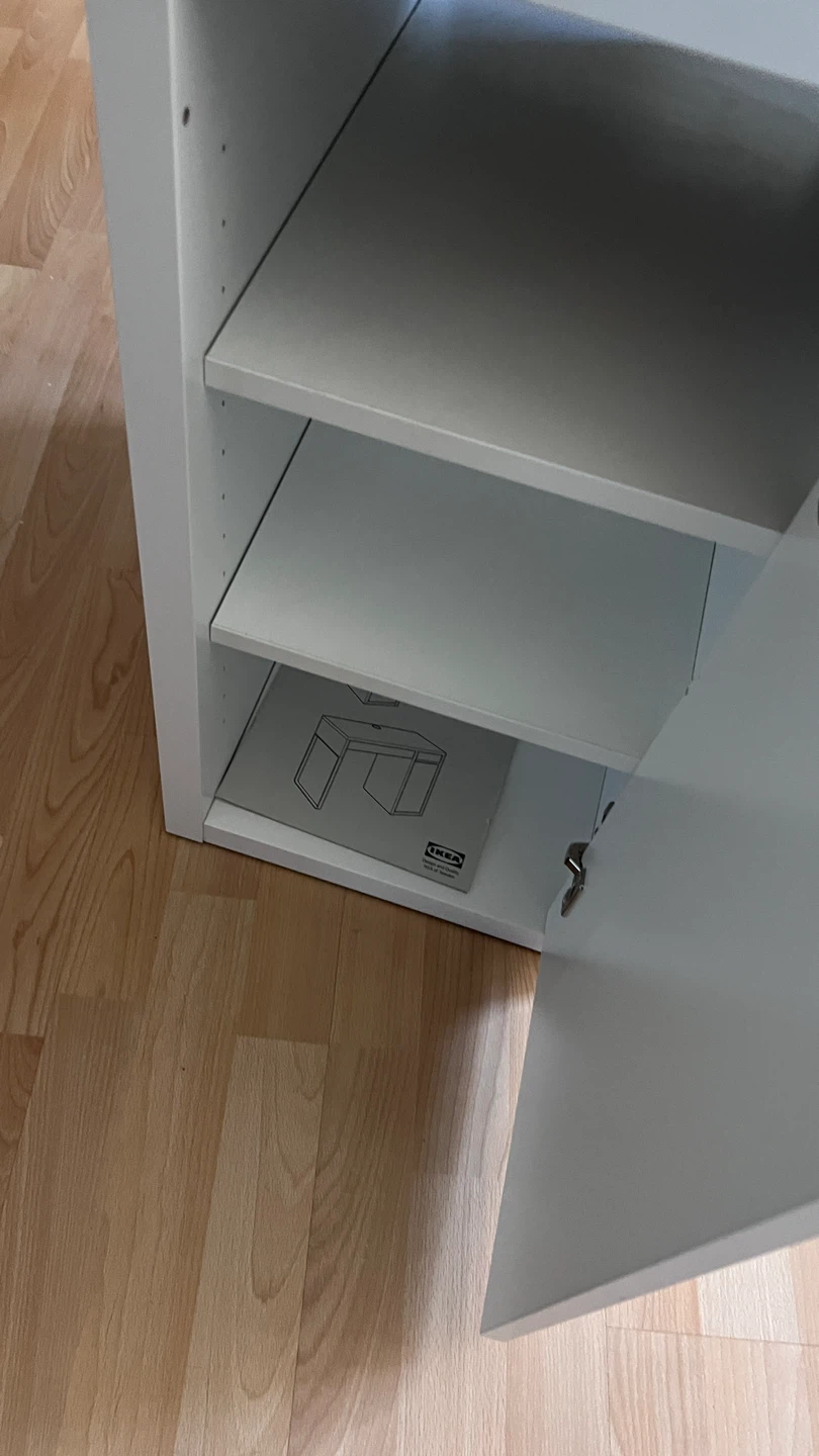 IKEA White Desk with Storage - photo 4