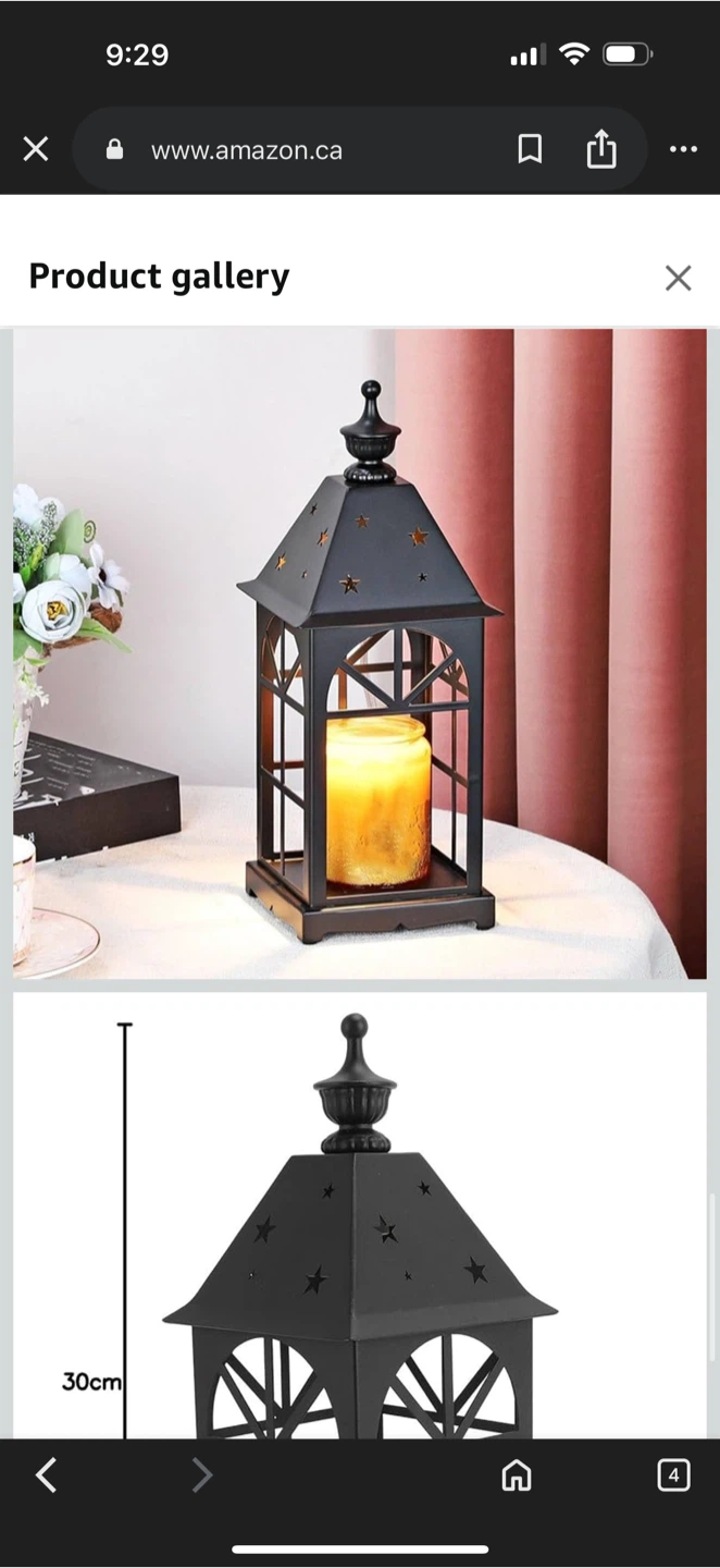 Black Candle Warmer Lamp,night light BRAND NEW - photo 3