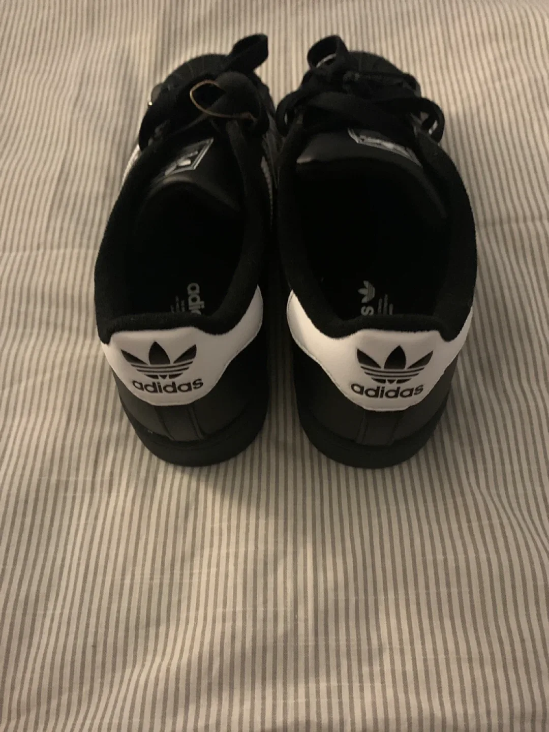 New Adidas Superstar II J Black/White Shoes image indicator(4)