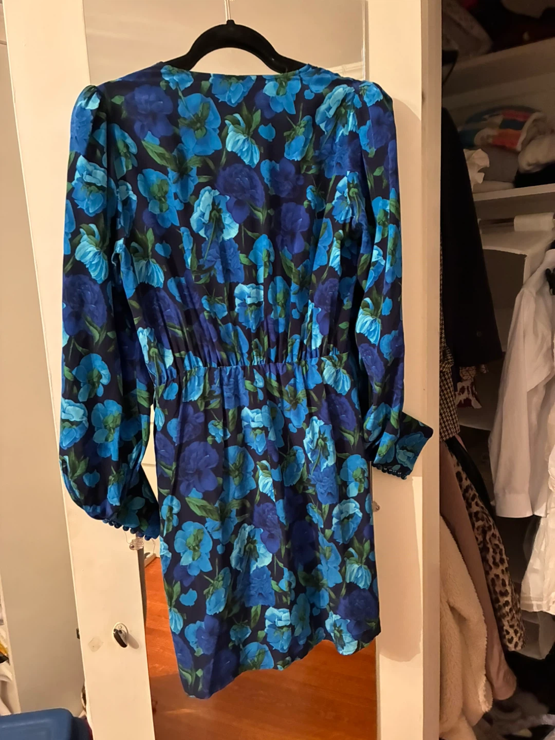The Kooples Floral Print Wrap Dress with Removable Shoulder Pads - photo 3