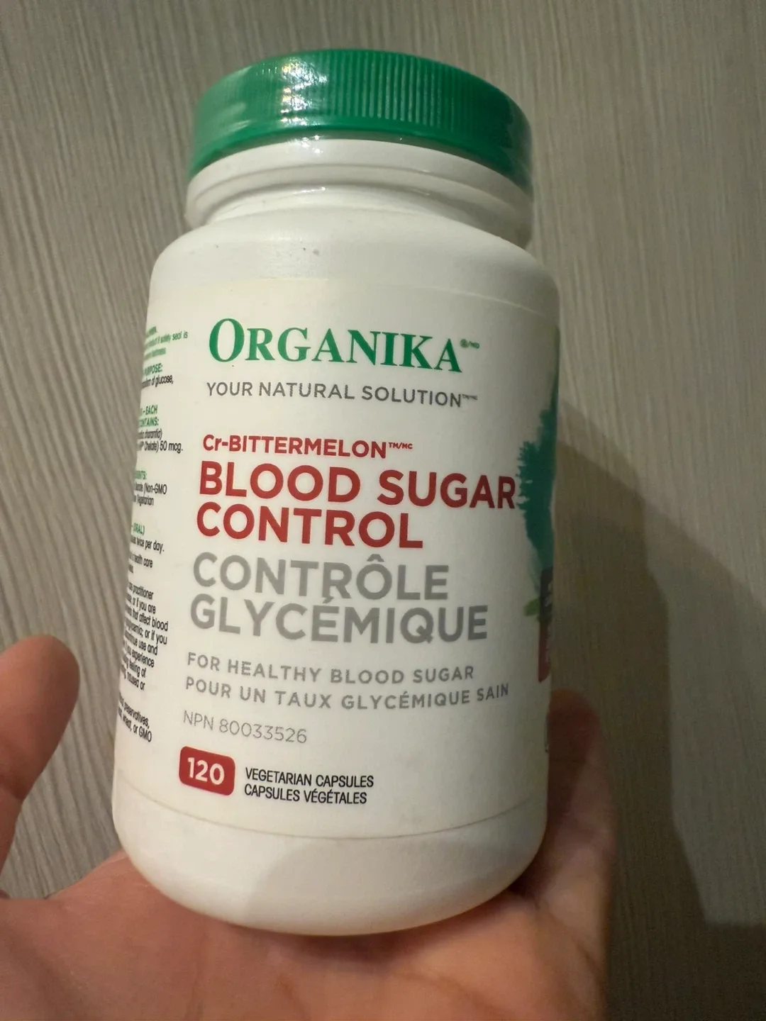 Organika  Blood Sugar Control - 120 Capsules thumbnail