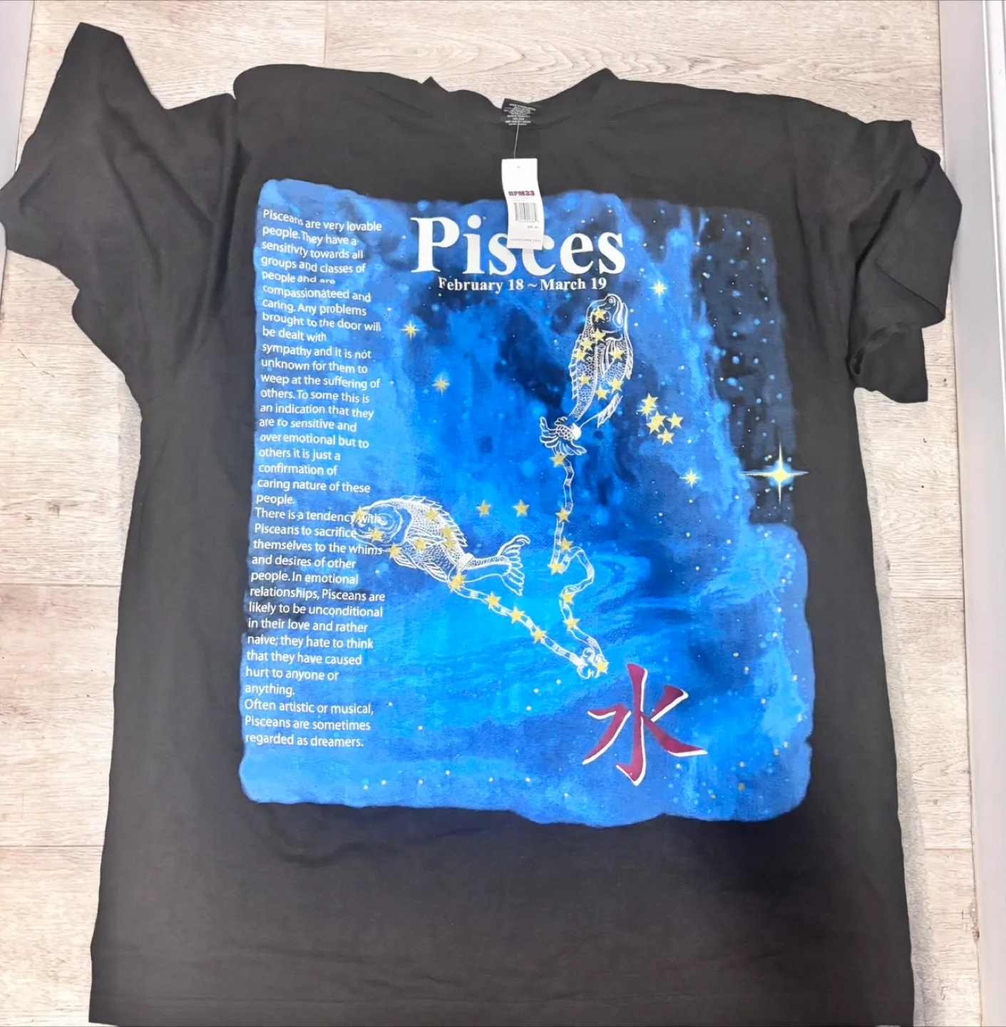 RPM33 Pisces Graphic T-Shirt - Black image indicator(2)