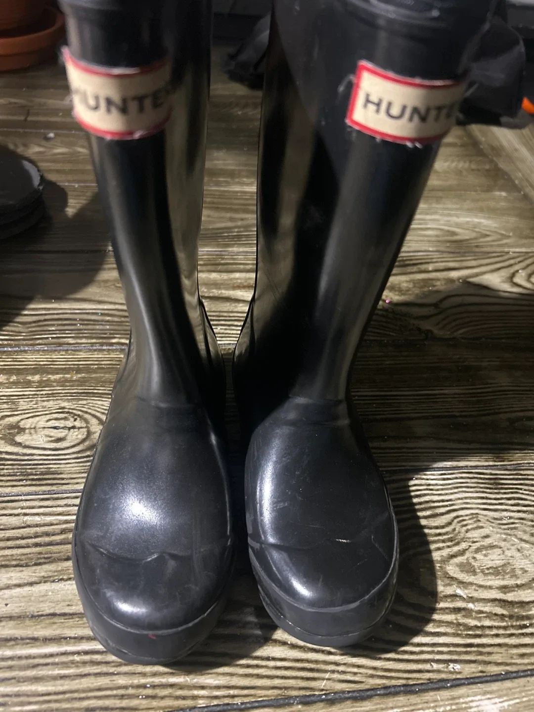 Hunter Black Rain Boots thumbnail