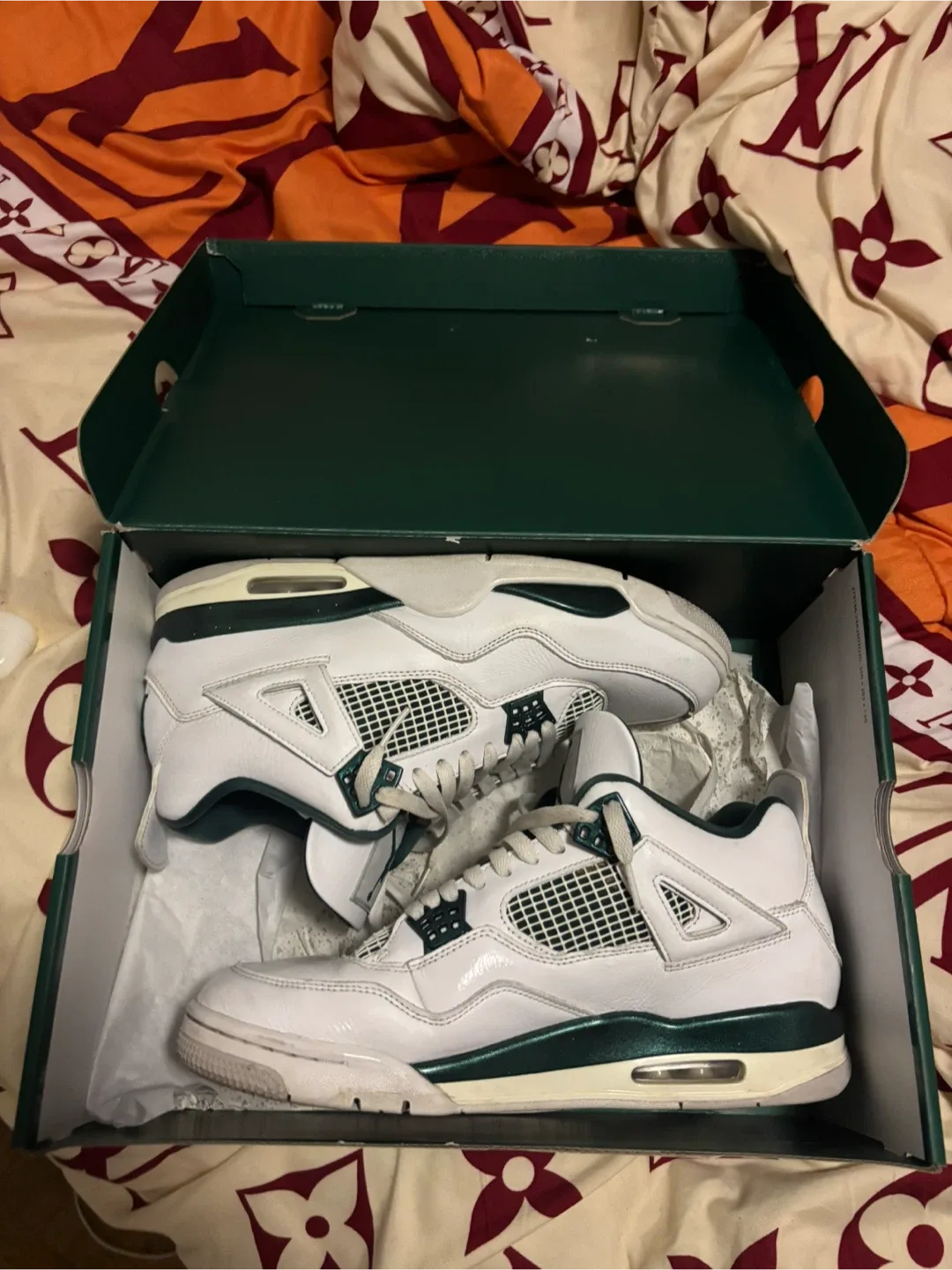 Air Jordan 4 Retro White/Green US 11.5 thumbnail
