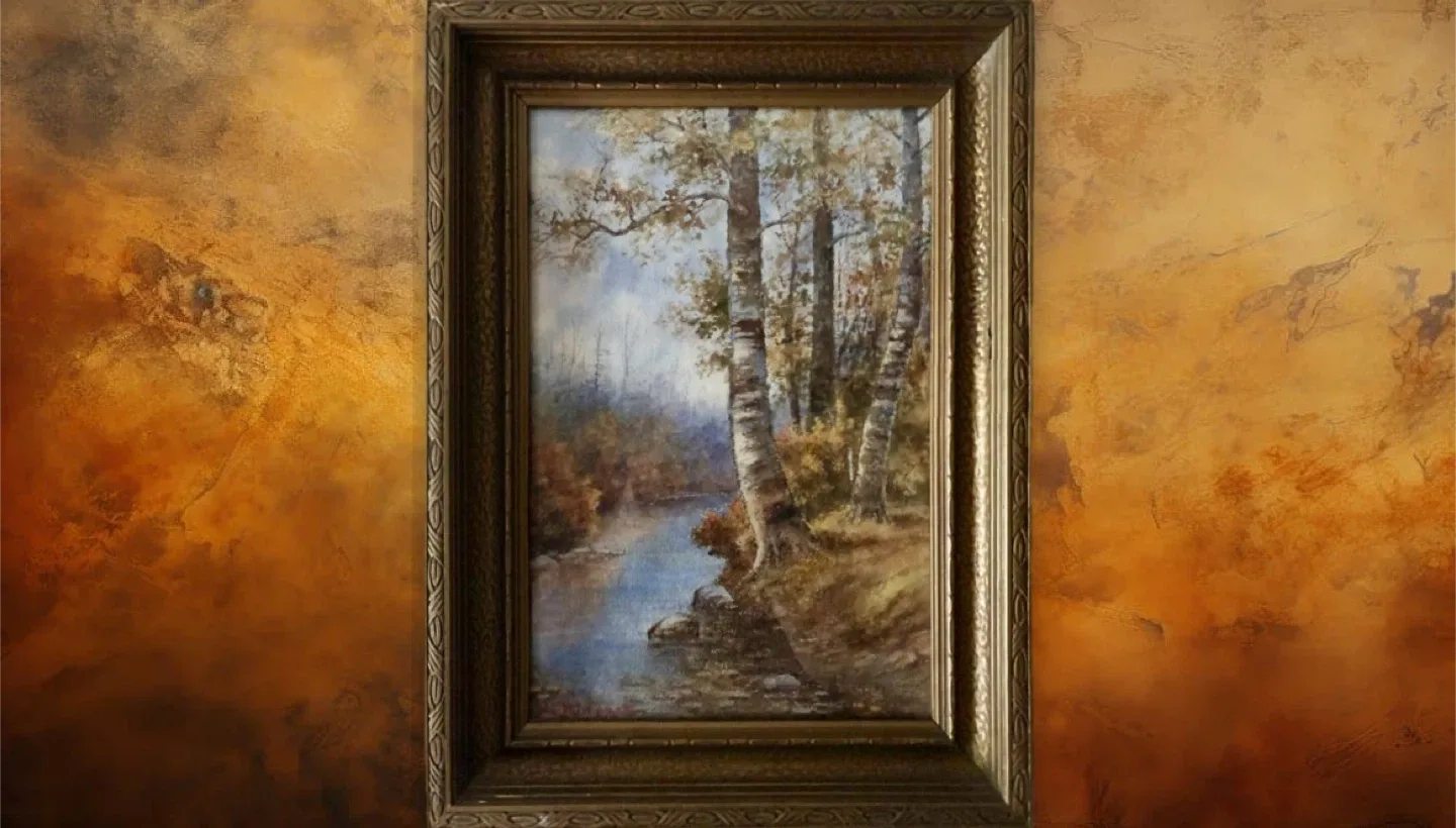 Antique Canadian Watercolour Landscape image indicator(2)