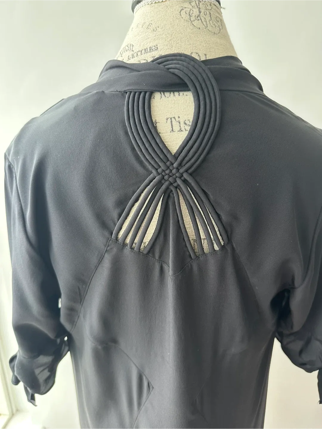 Diane von Furstenberg Silk Dress with Lattice Detail image indicator(6)