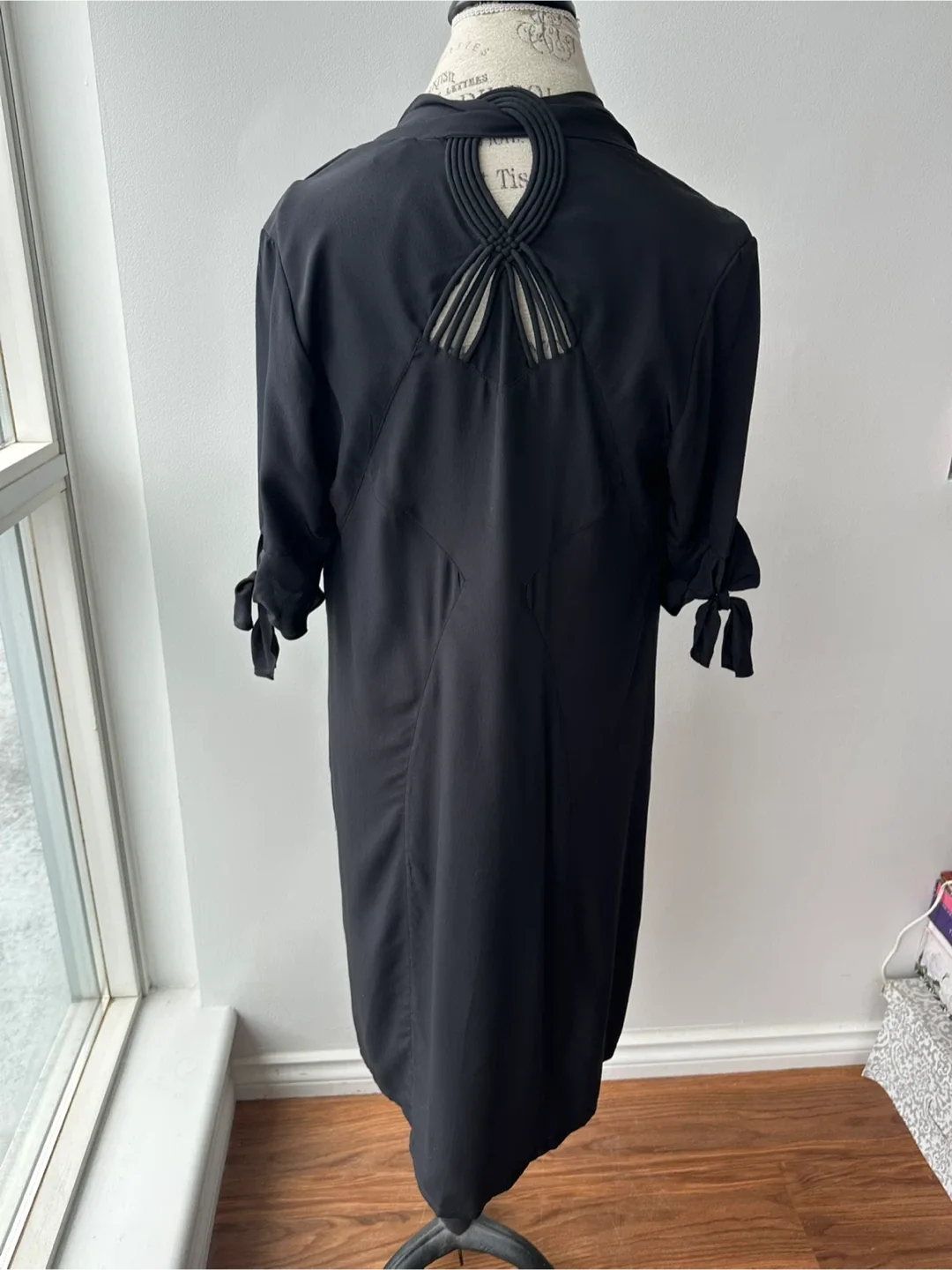 Diane von Furstenberg Silk Dress with Lattice Detail image indicator(3)