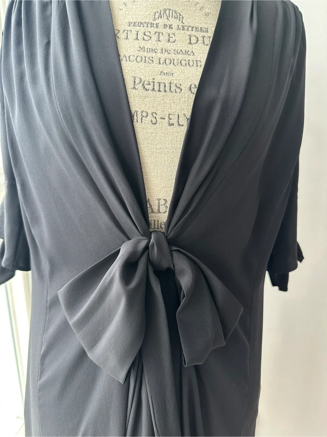 Diane von Furstenberg Silk Dress with Lattice Detail image indicator(4)