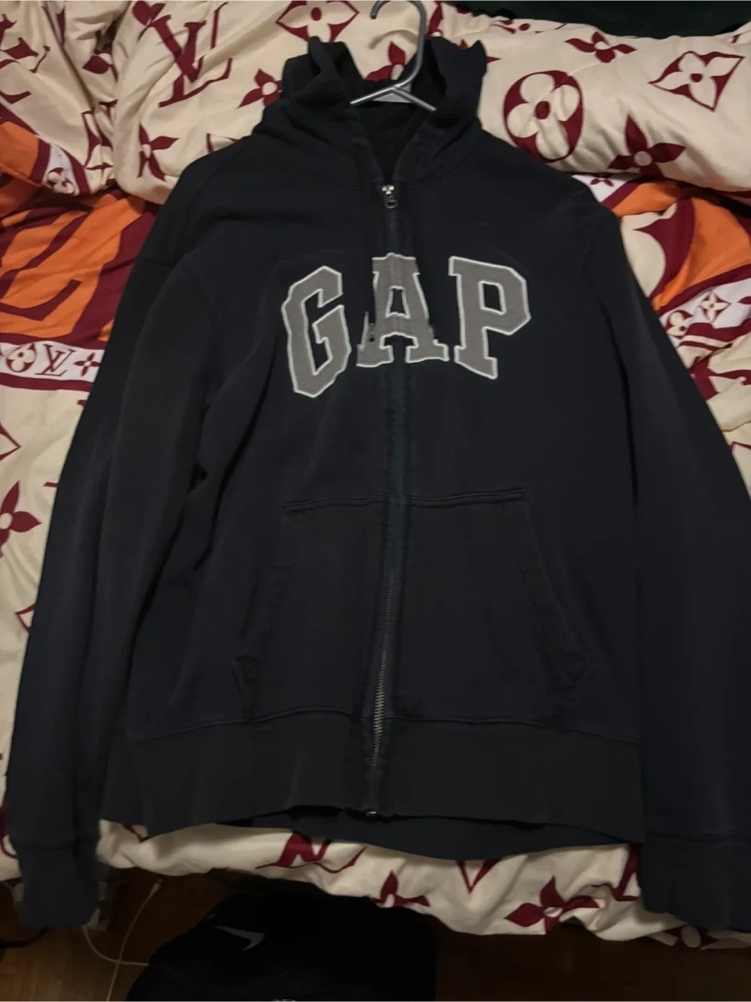 GAP Black Zip-Up Hoodie thumbnail