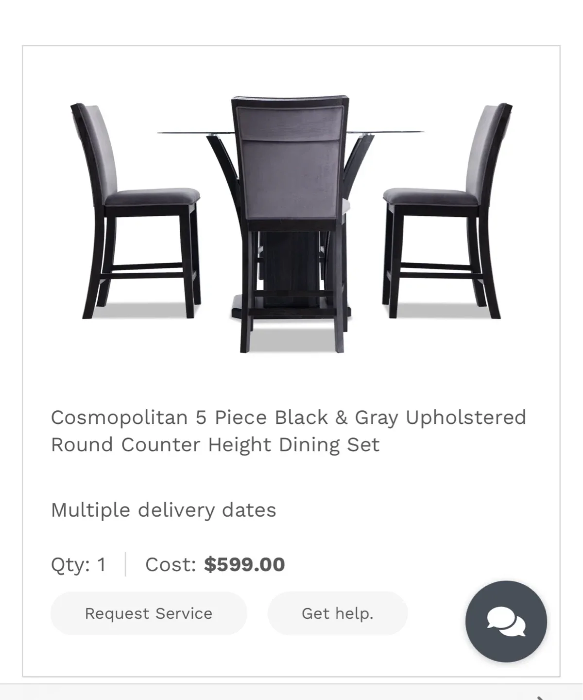 Cosmopolitan 5-Piece Dining Set image indicator(2)