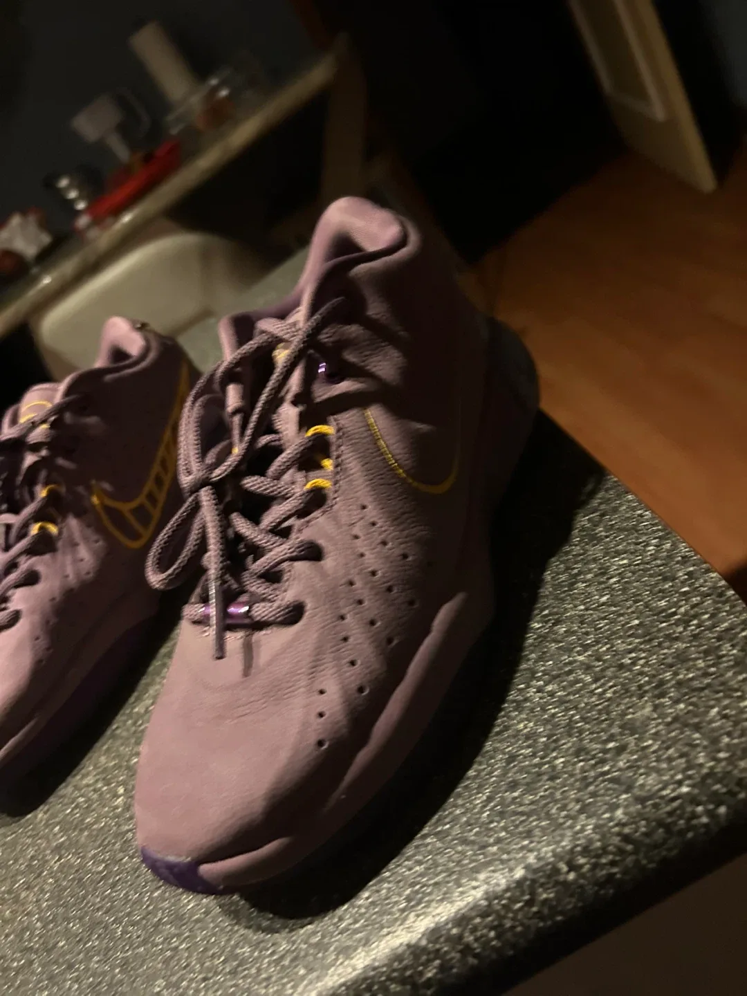 Nike Purple LeBrons Basketball Shoes image indicator(5)
