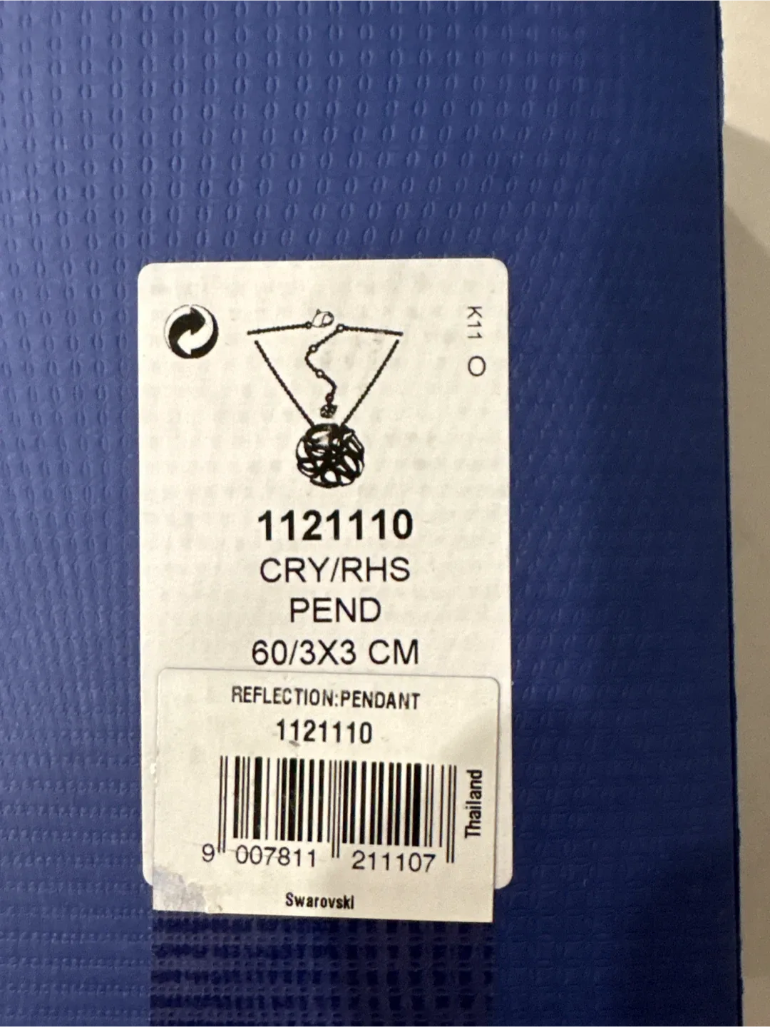 Swarovski CRY/RHS Pendant 1121110 image indicator(3)