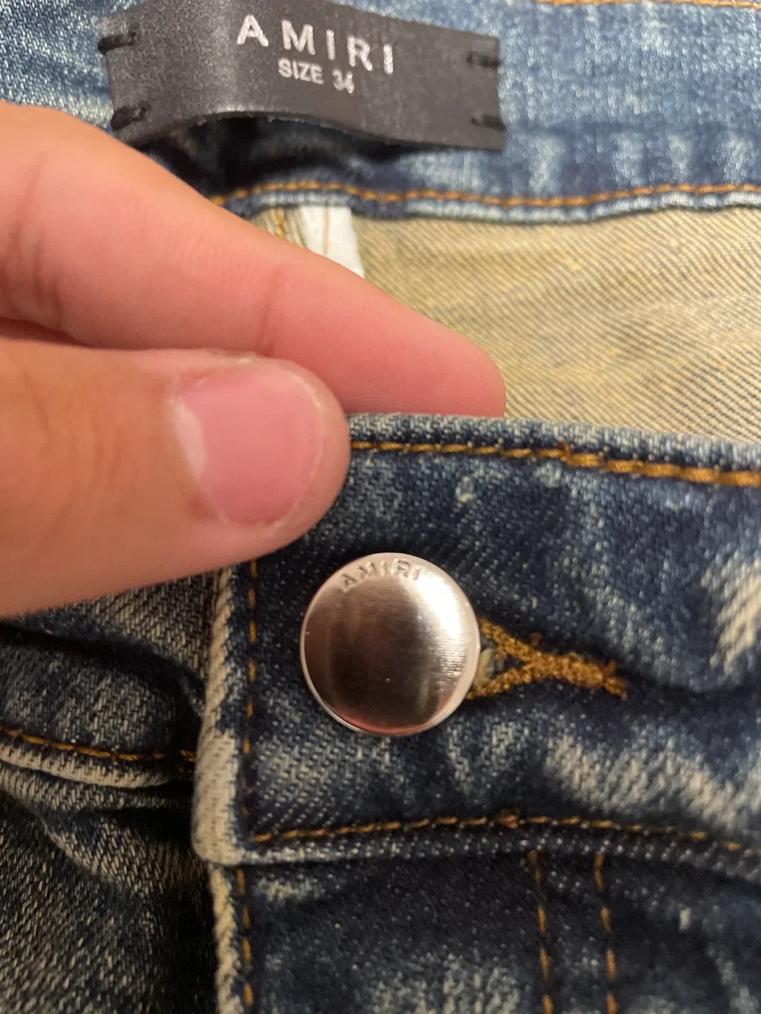 AMIRI Distressed Jeans, Size 34 image indicator(2)