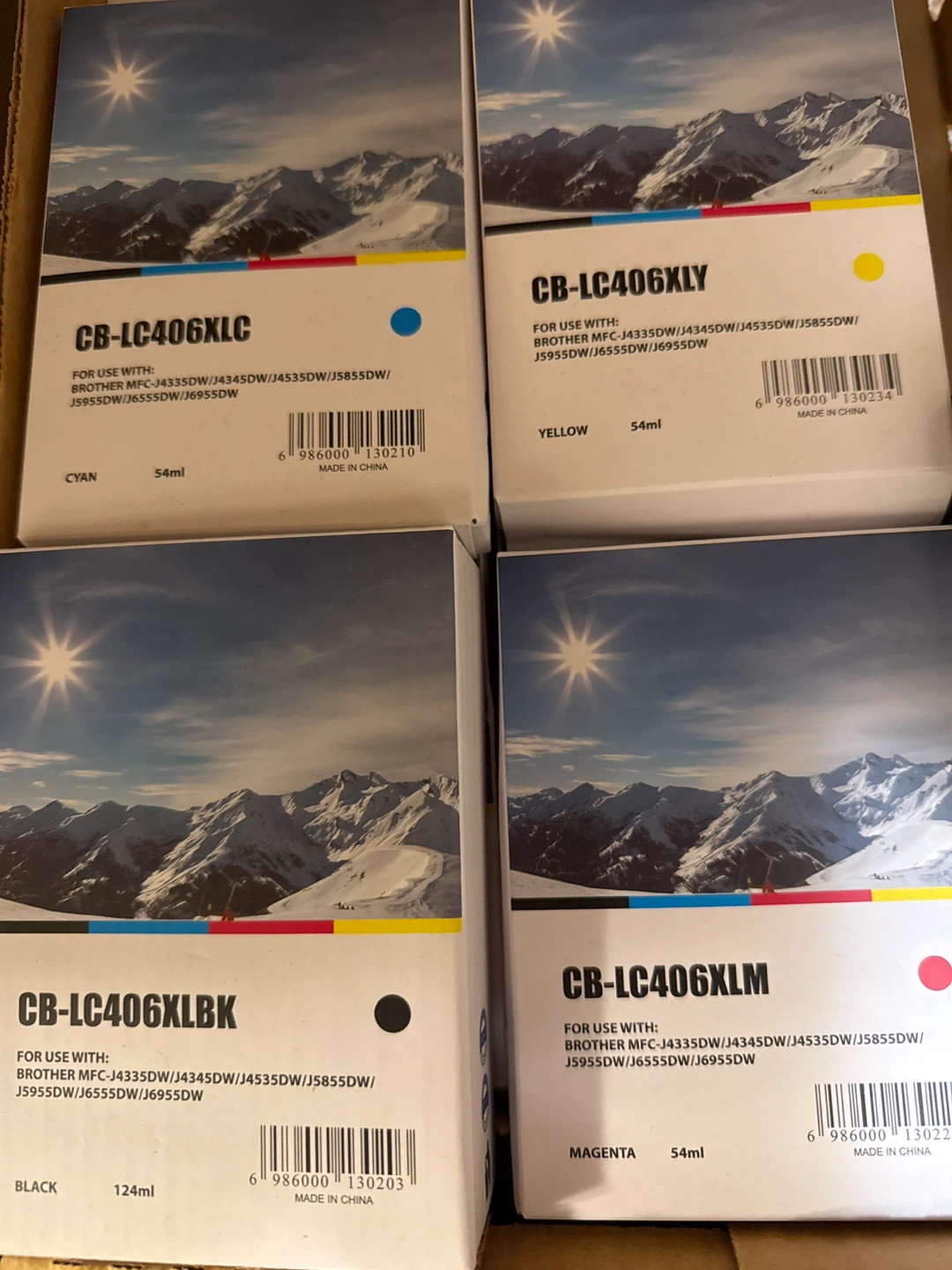 New Compatible m CB-LC406XL Ink Cartridge Set - New