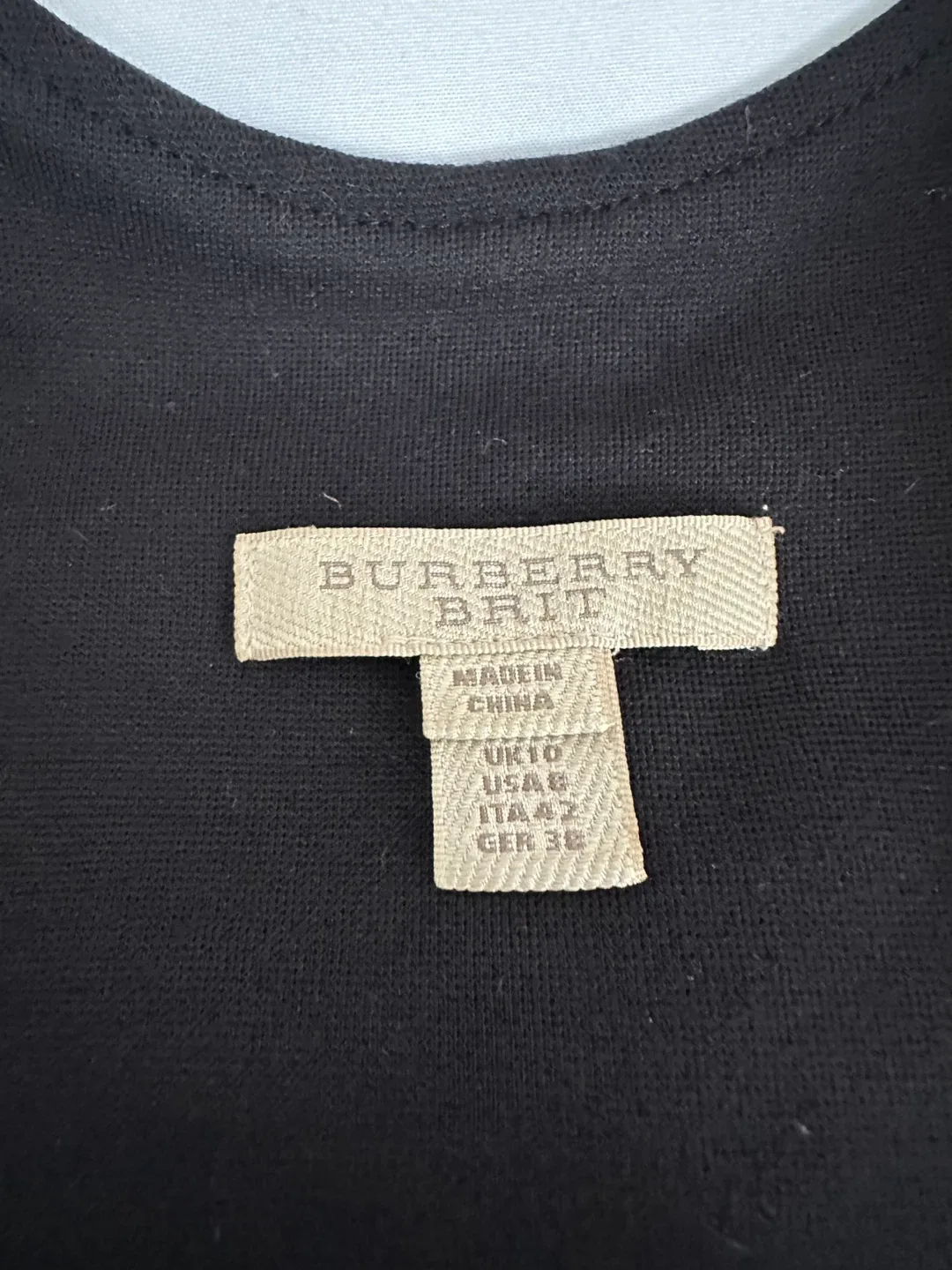 Burberry Black Dress with Zipper Detail image indicator(9)