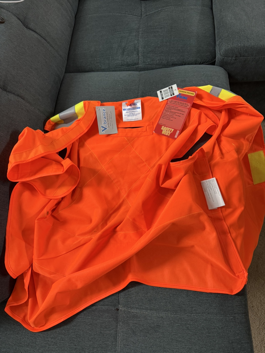 Viking 6135 Safety Vest - 2XL/3XL Orange - photo 3