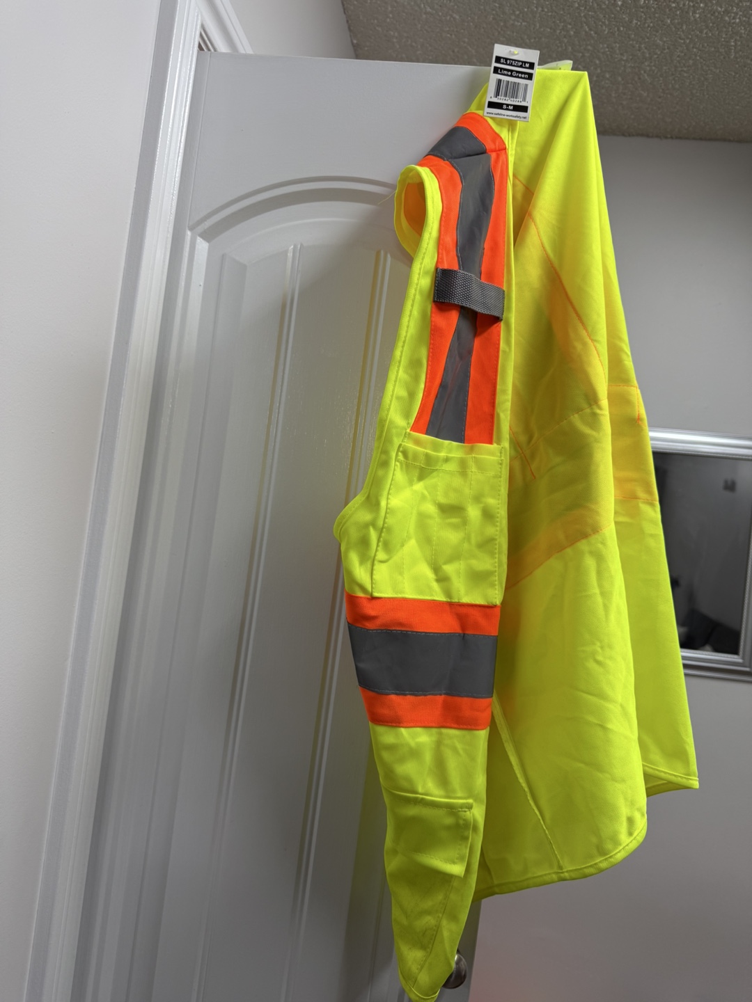 Safeline Work & Safety Vest - Lime Green, S-M