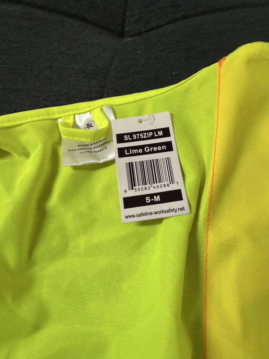 Safeline Work & Safety Vest - Lime Green, S-M - photo 2