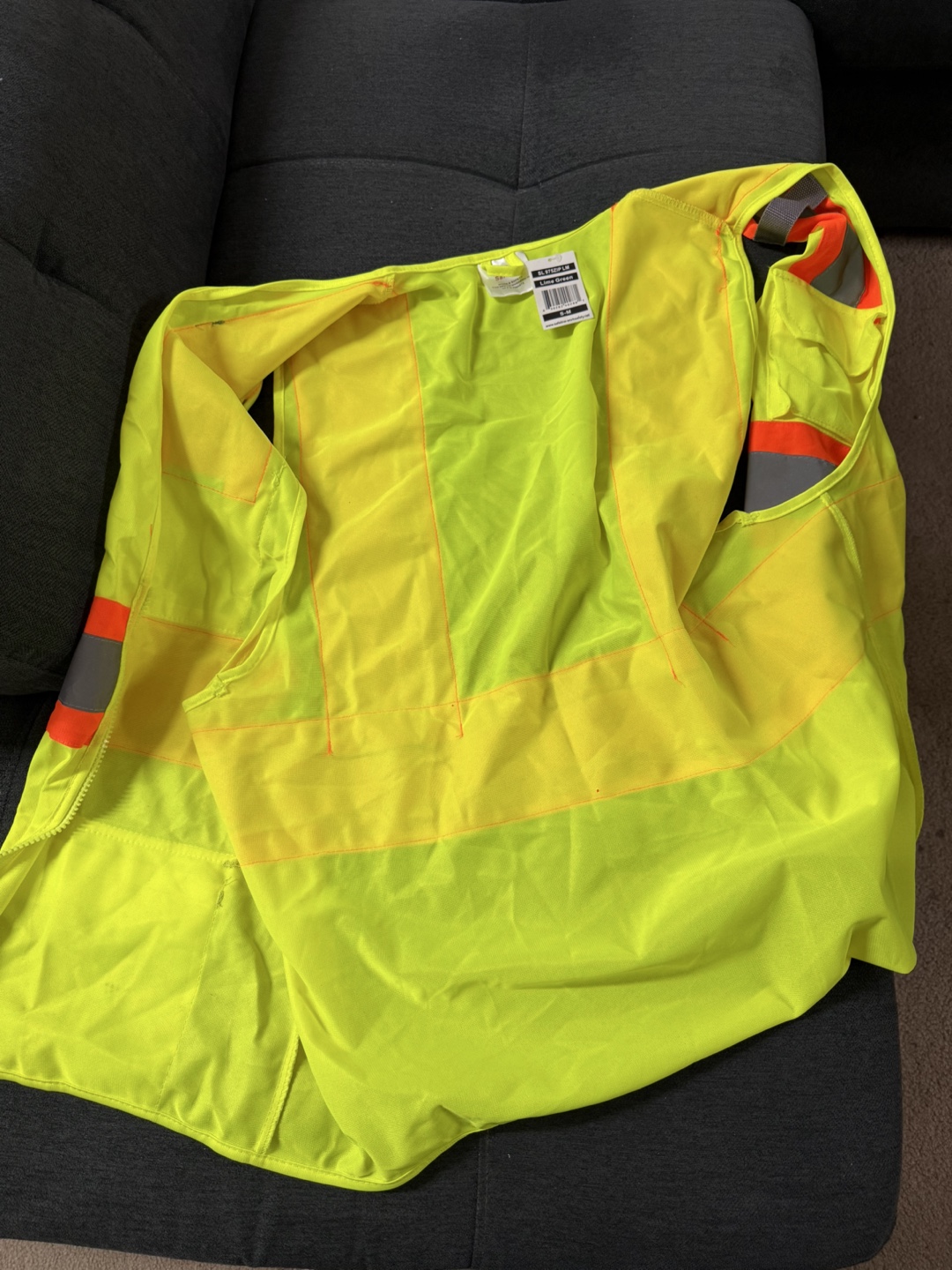 Safeline Work & Safety Vest - Lime Green, S-M - photo 3