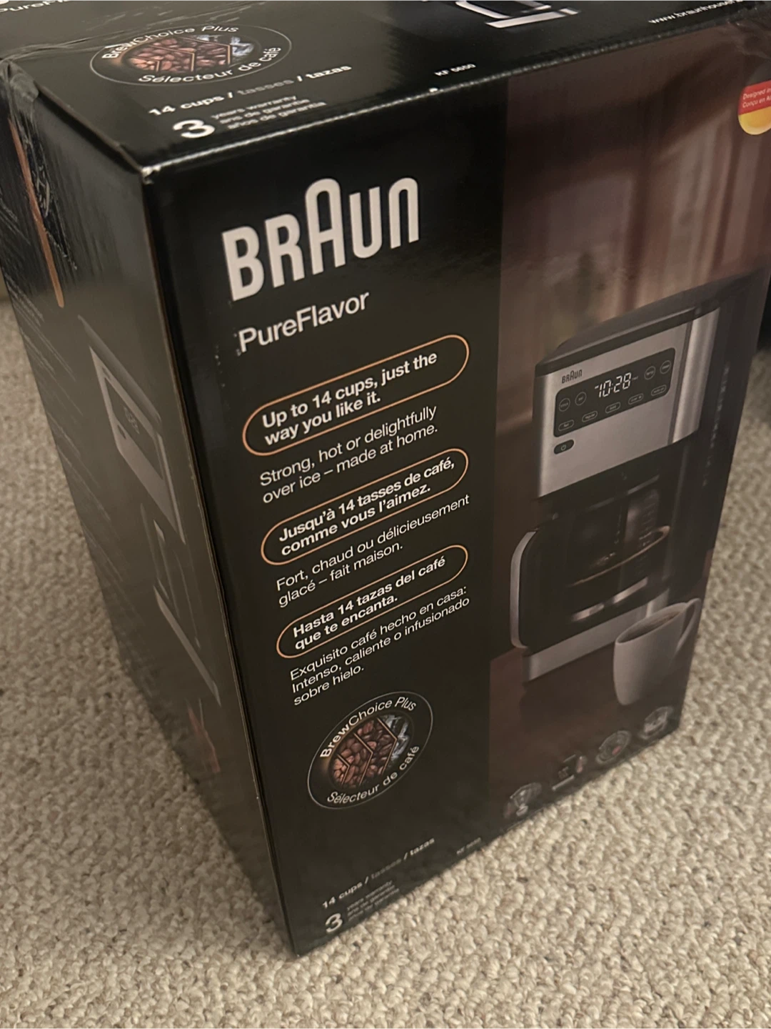 Braun PureFlavor BrewSense Coffee Maker - New in Box!