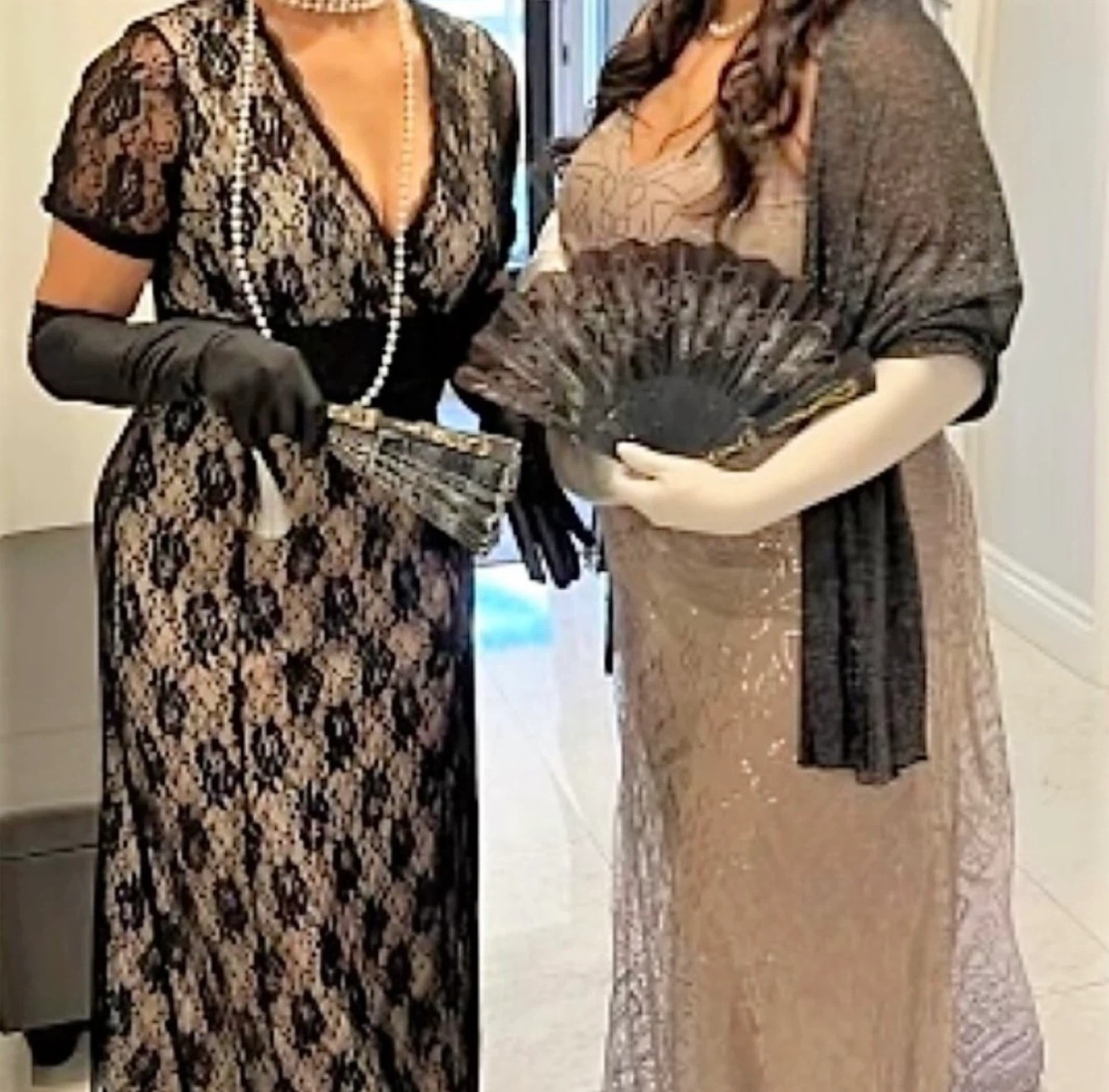 COOL CURE Black Lace Maxi Dress